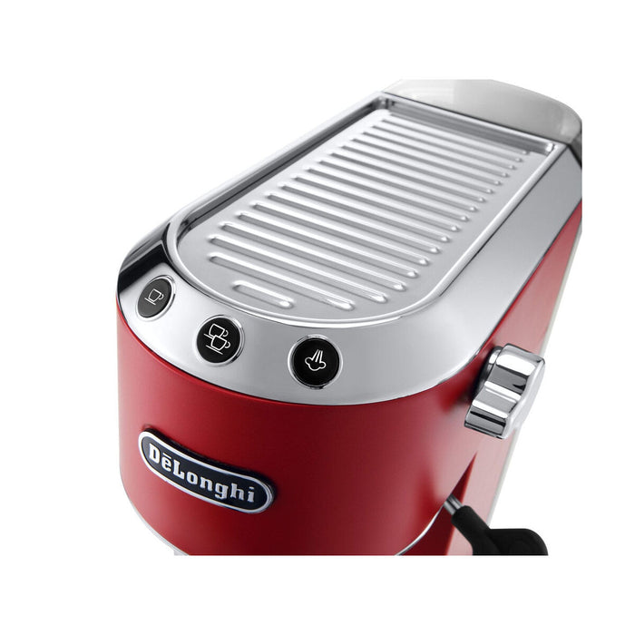 Cafetière with Plunger DeLonghi 0132106169 Stainless steel Red 1 L CA INTERNATIONAL