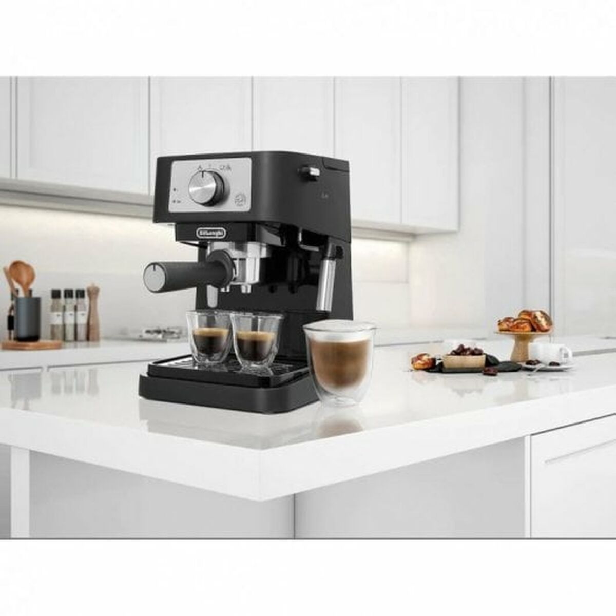 Express Manual Coffee Machine DeLonghi Stilosa Premium EC260.BK 1 L 15 bar 1100 W Black - CA International   #