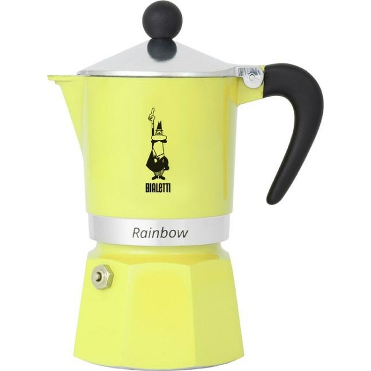 Italian Coffee Pot Bialetti Primavera Yellow Aluminium 270 ml 6 Cups - CA International   #