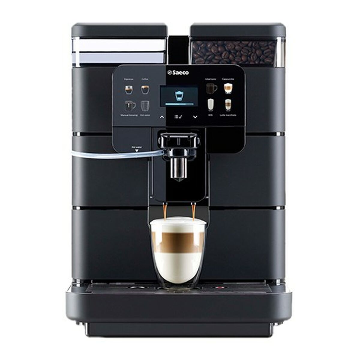 Superautomatische Kaffeemaschine Saeco New Royal OTC Schwarz 1400 W 2,5 L 2 Kopper - CA International  