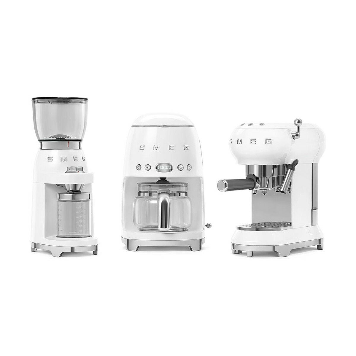 Electric Grinder Smeg CGF01WHEU 150 W White 350 g - CA International   #