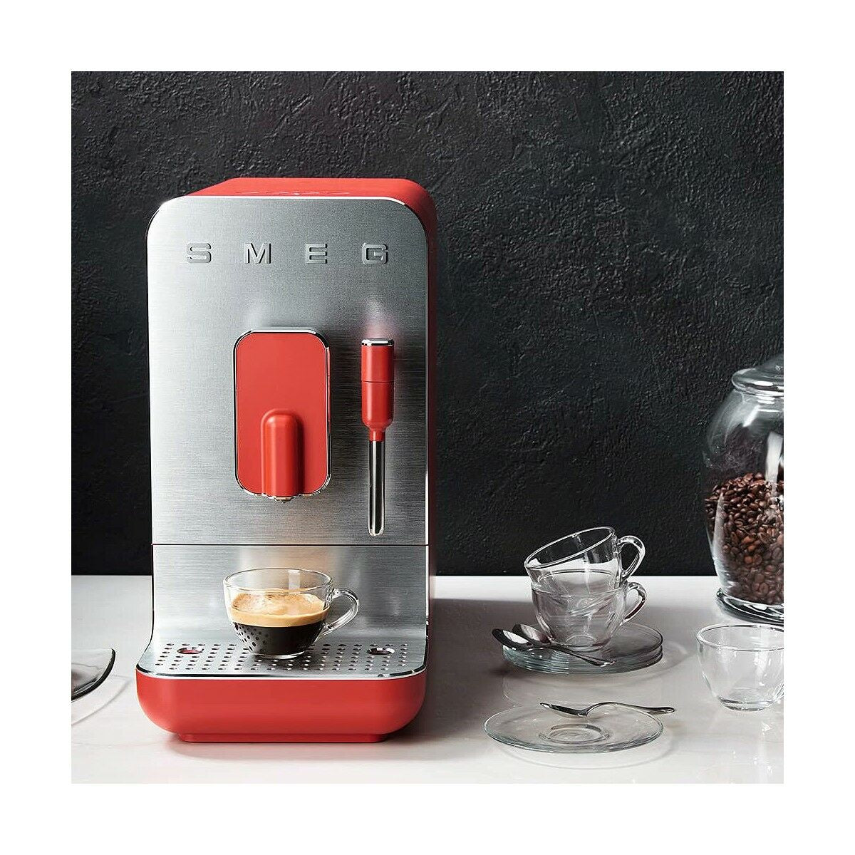 Kaffeemaschine Smeg BCC02RDMEU Rot 1350 W - CA International 