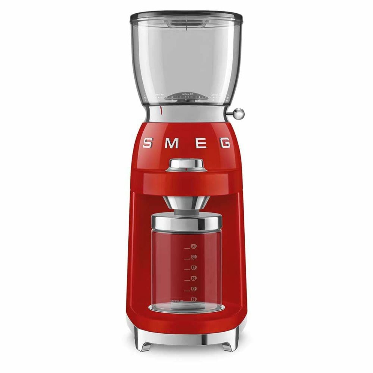 Electric Grinder Smeg CGF11RDEU Red Transparent 150 W 350 g - CA International