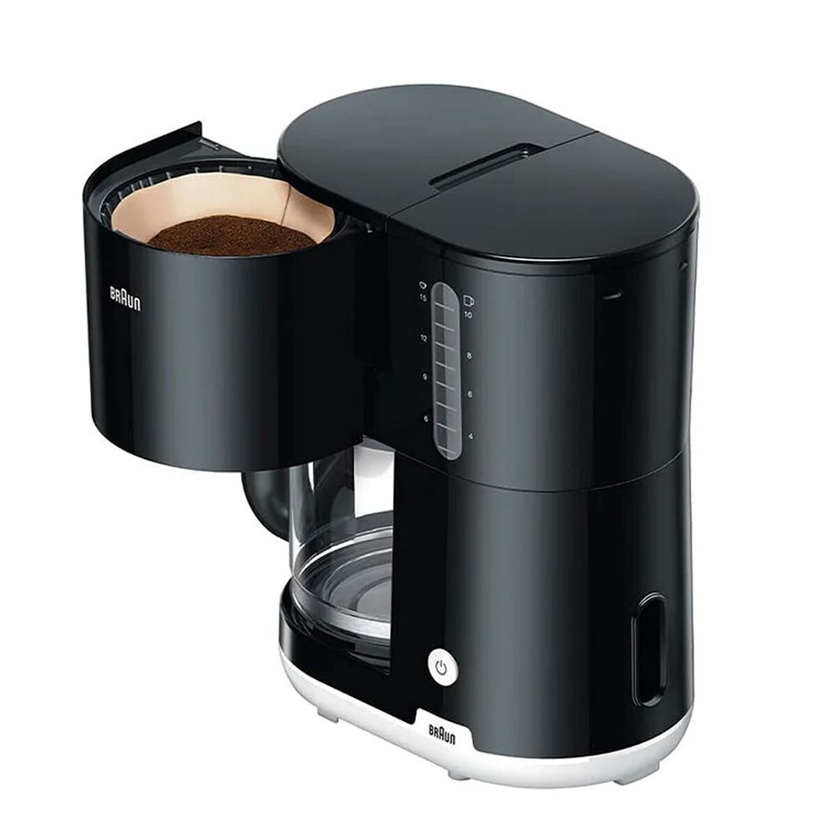 Filterkaffeemaschine Braun KF1100BK 1000 W Schwarz Schwarz/Weiß 2,5 L - CA International 