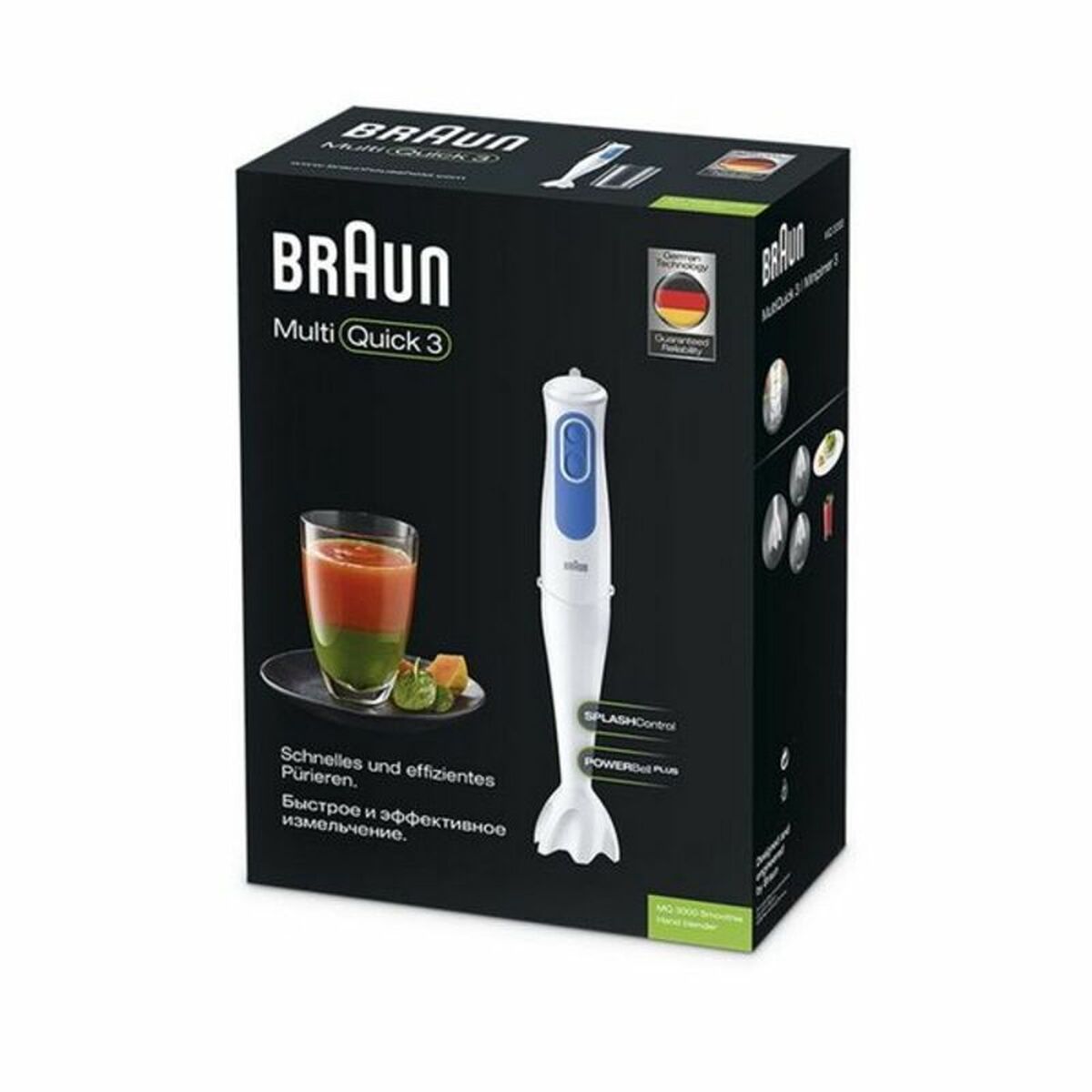 Liquidiser Braun MQ 3000 Smoothie White White/Blue 700 W - CA International  