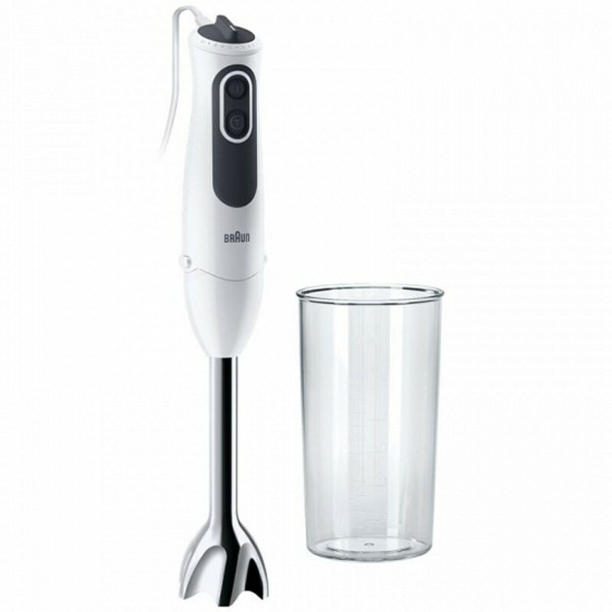 Hand-held Blender Braun MultiQuick 3 MQ 3100 WH 750W Inox White White/Grey 750 W - CA International   #