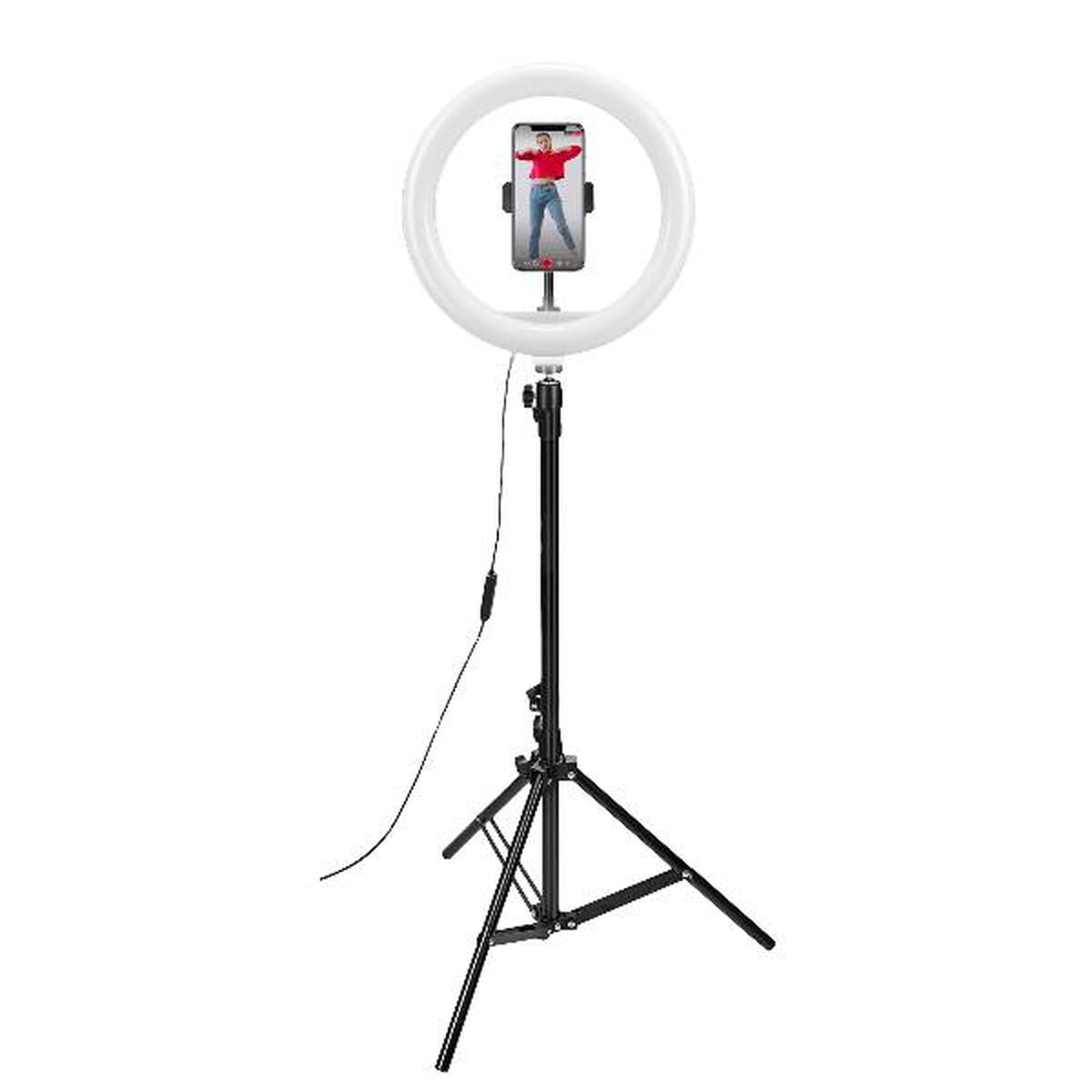 Selfie Lichtring mit Stativ und Fernbedienung Celly CLICKRINGUSBBK - CA International 