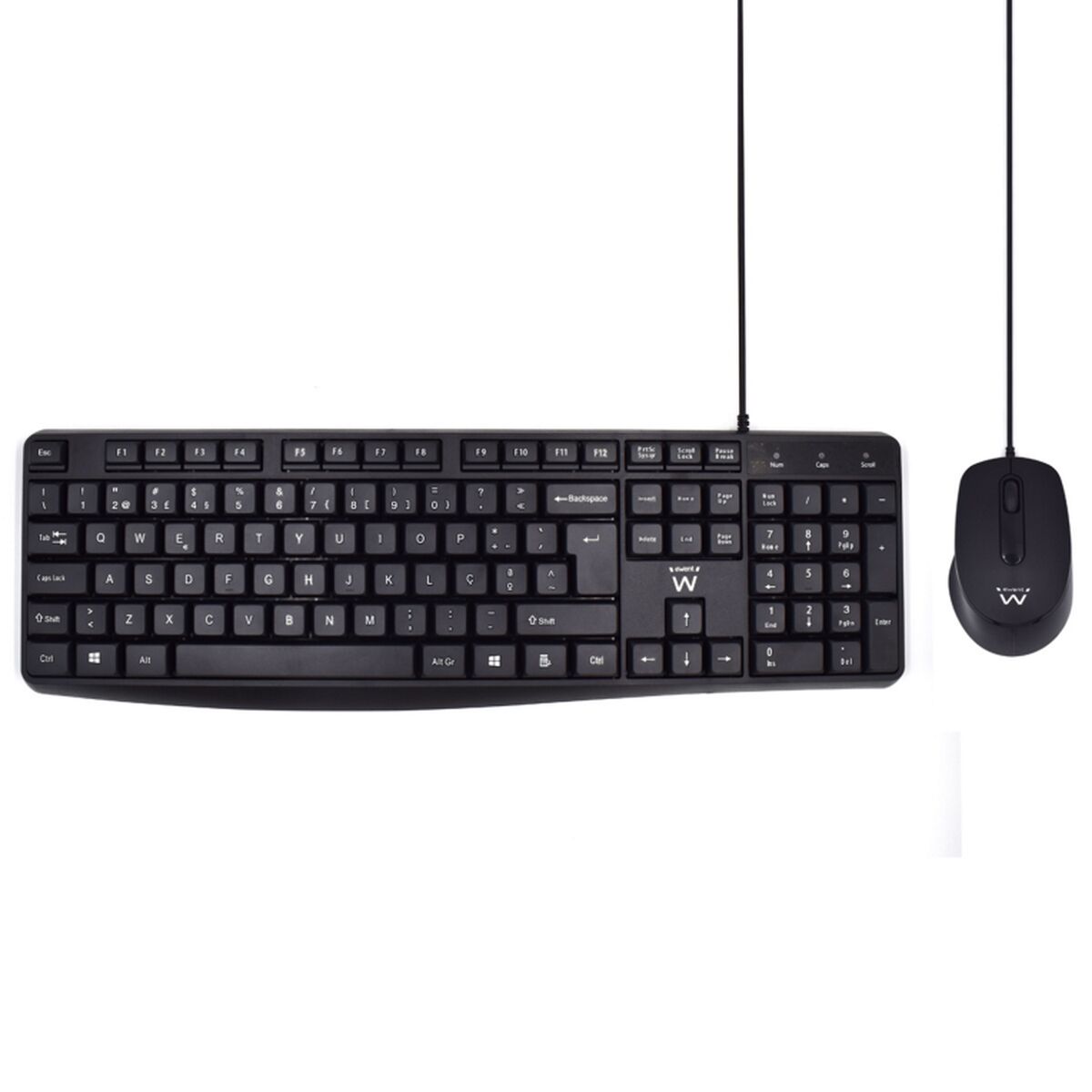 Keyboard Ewent Black QWERTY - CA International  