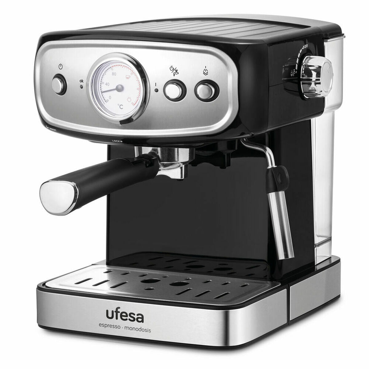 Express Manual Coffee Machine UFESA Brescia Black Steel 850 W - CA International   #