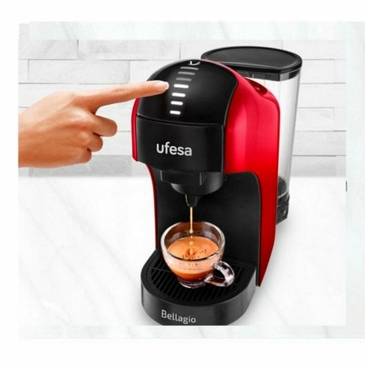 Capsule Coffee Machine UFESA Red - CA International   #