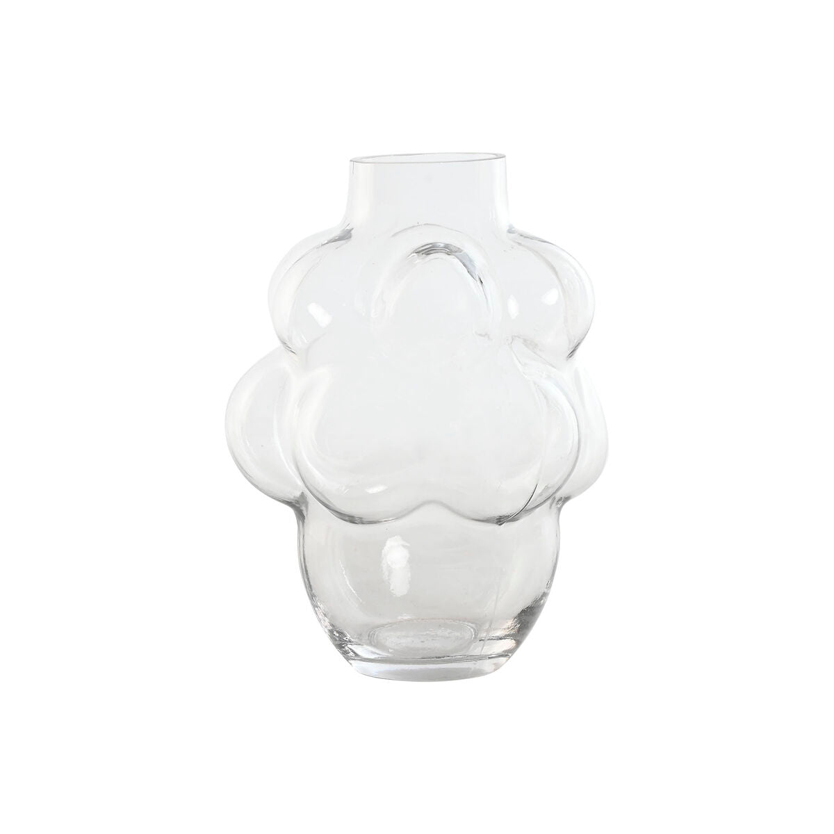 Vase Home ESPRIT Transparent Crystal 19 x 19 x 24 cm