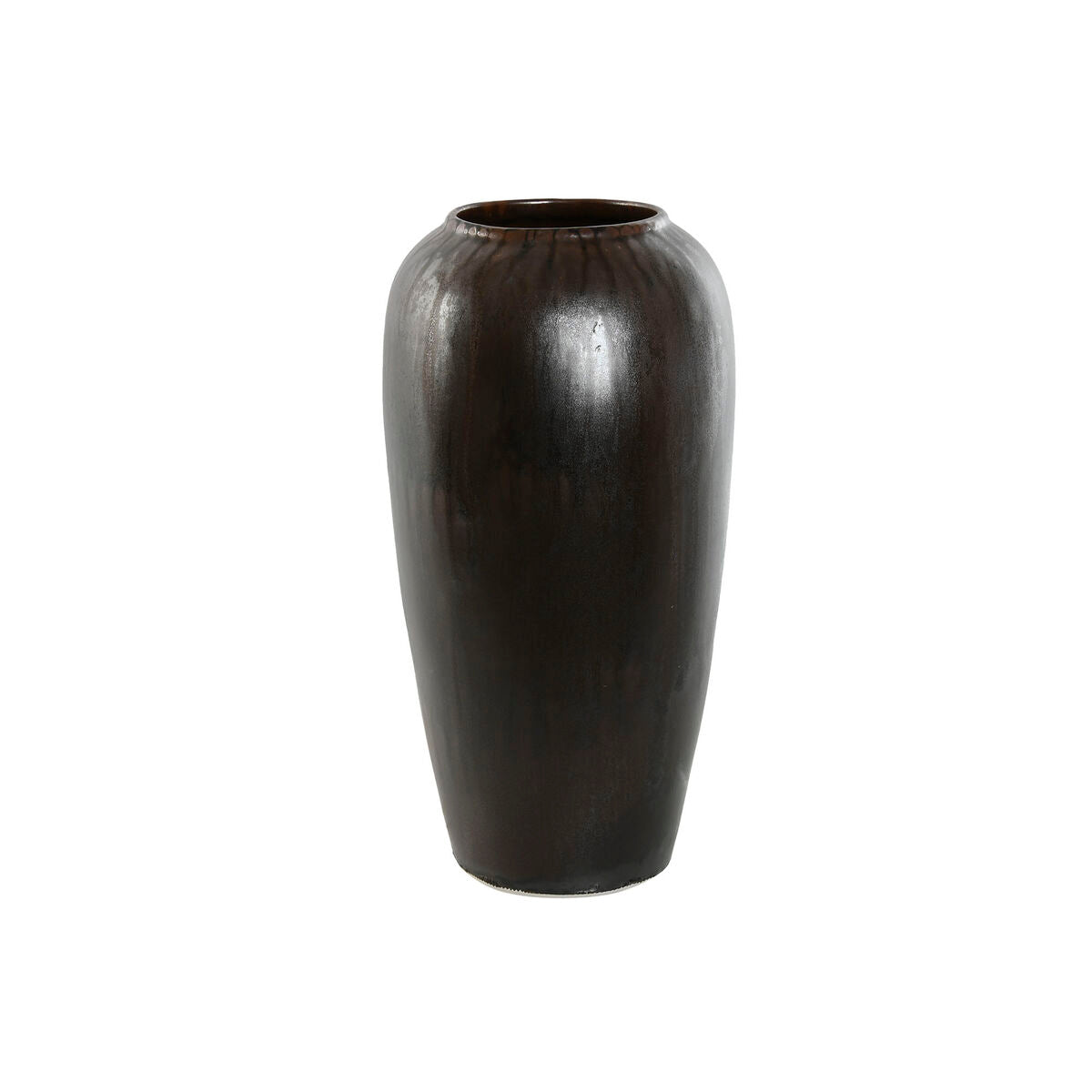 Vase Home ESPRIT Dunkelbraun aus Keramik 16 x 16 x 31 cm