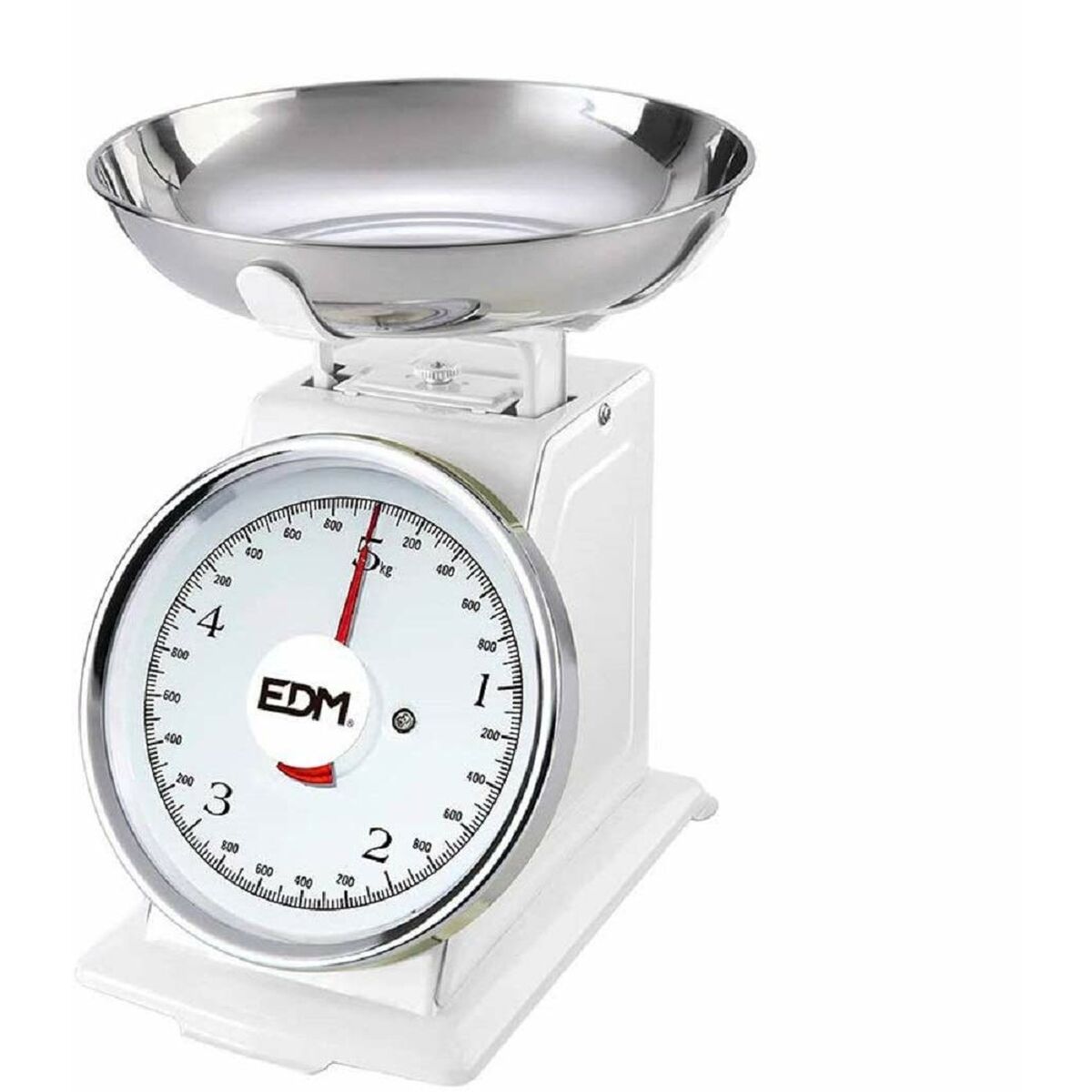 retro kitchen scales EDM White 5 kg 20,5 x 4 cm - CA International   #