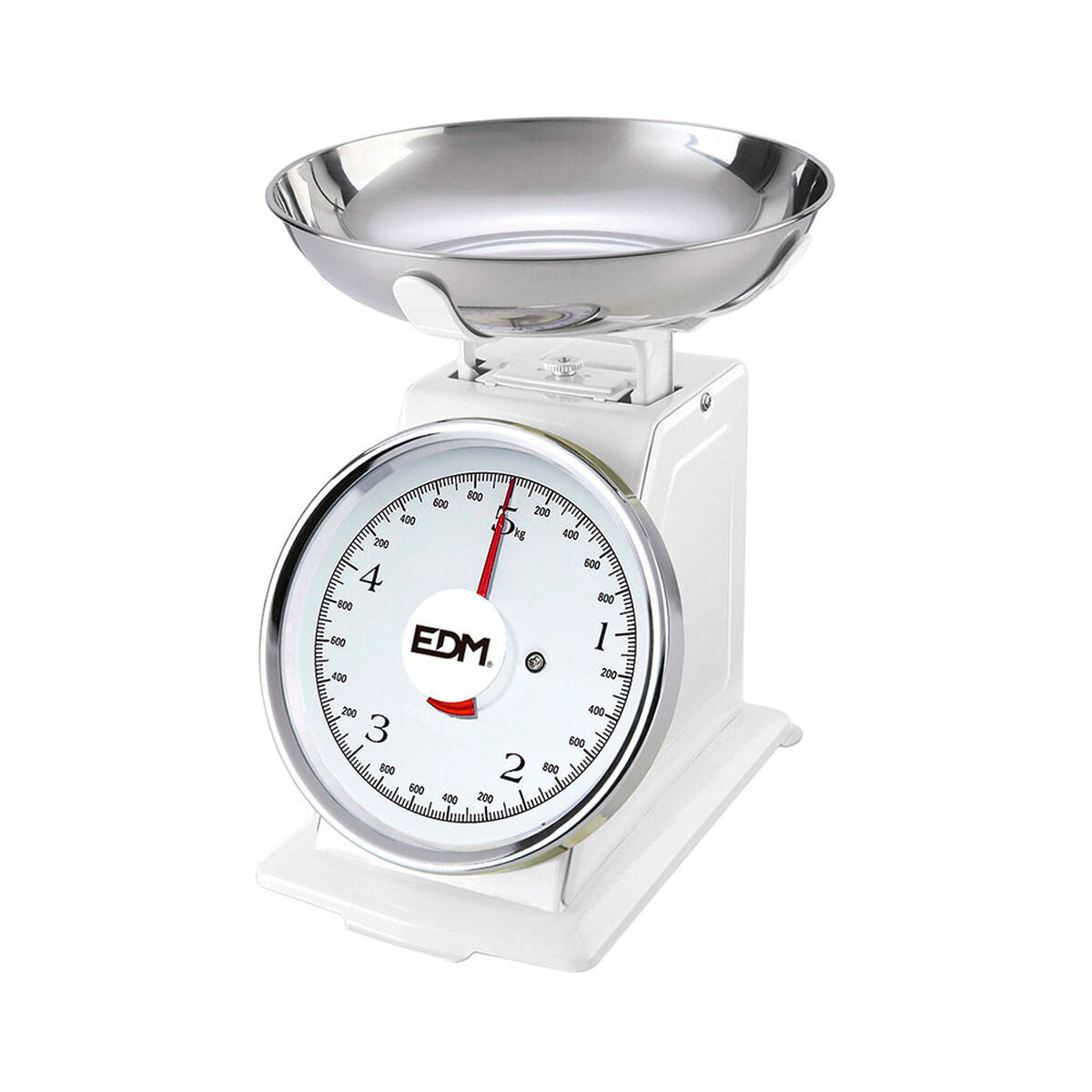 retro kitchen scales EDM White 5 kg 20,5 x 4 cm - CA International  