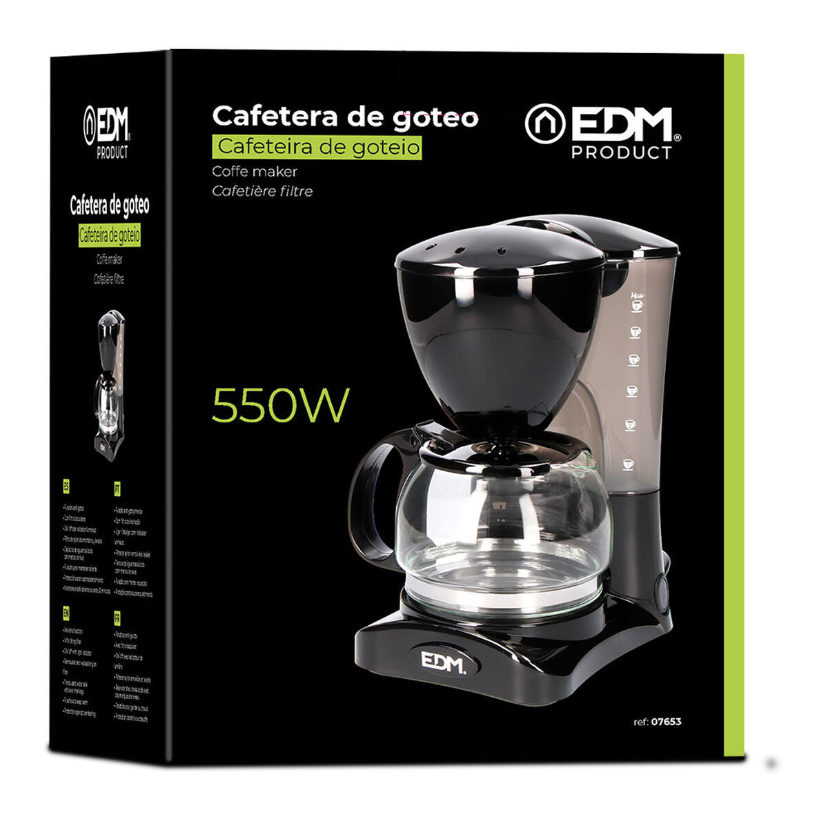 Filterkaffeemaschine EDM 550 W 6 Tassen - CA International 