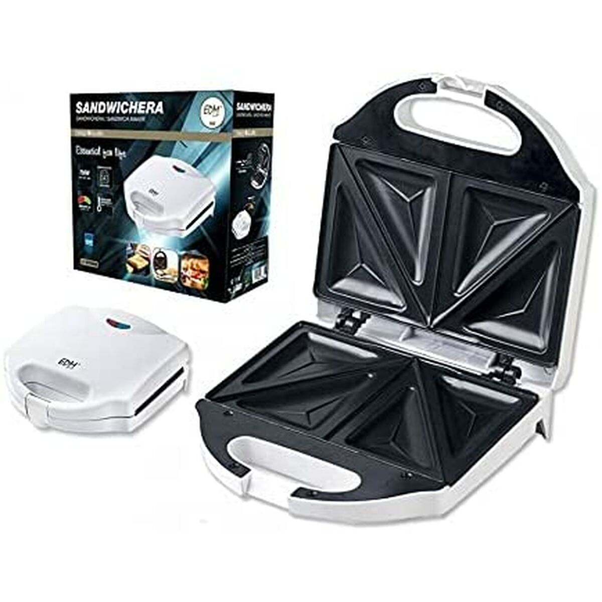 Sandwich Maker EDM White (750 W)-CA International