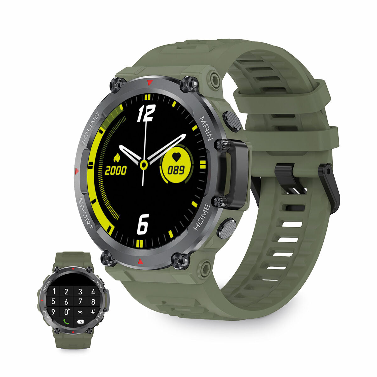 Smartwatch KSIX Oslo 1,5" Bluetooth 5.0 270 mAh grün - CA International 