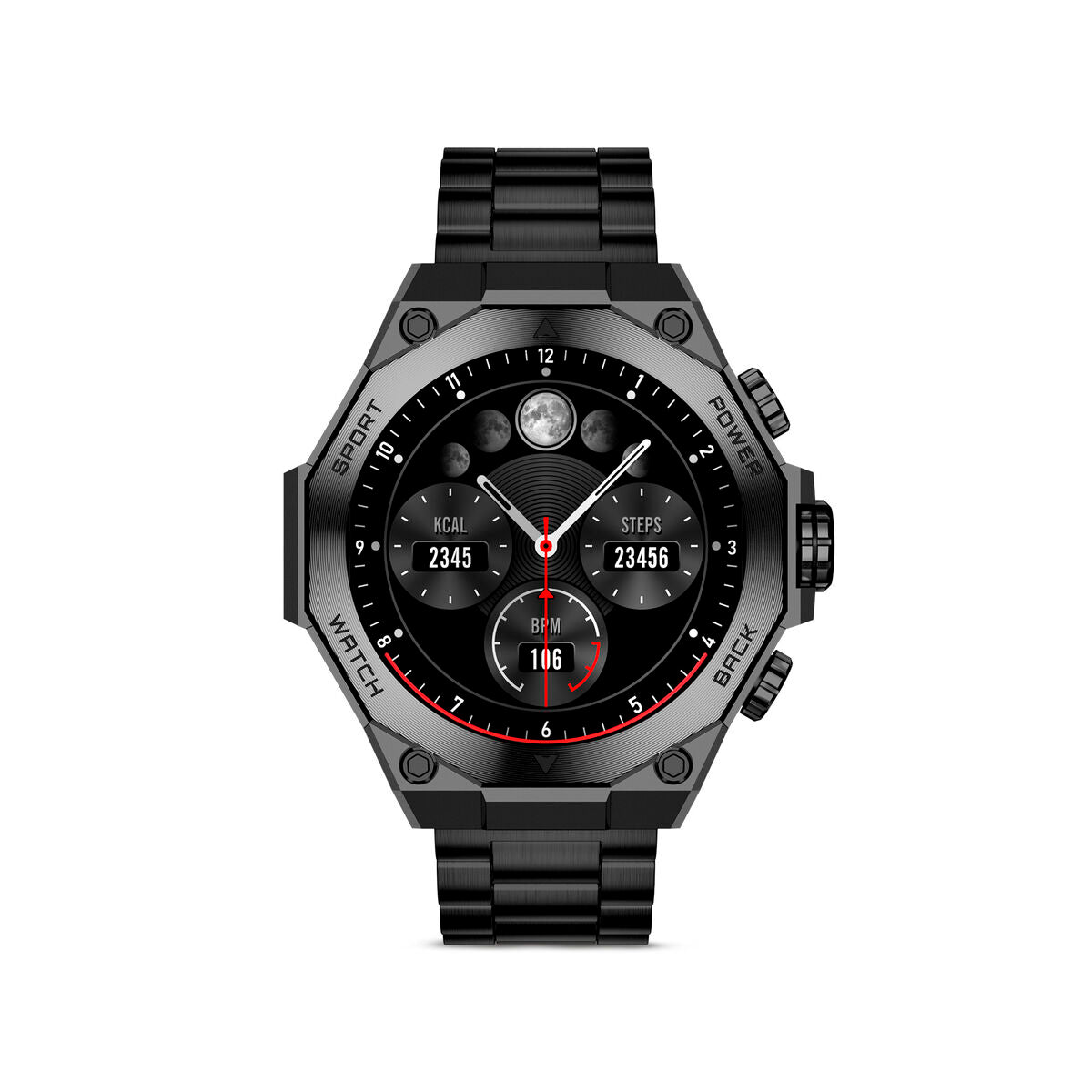 Smartwatch KSIX Titanium Schwarz - CA International  