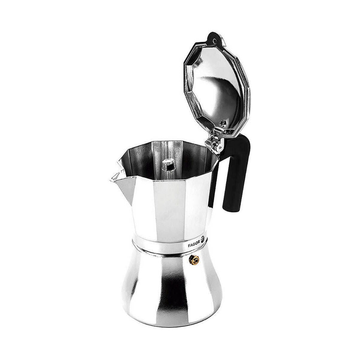 Italian Coffee Pot FAGOR Cupy Aluminium 1 L 12 Cups - CA International   #