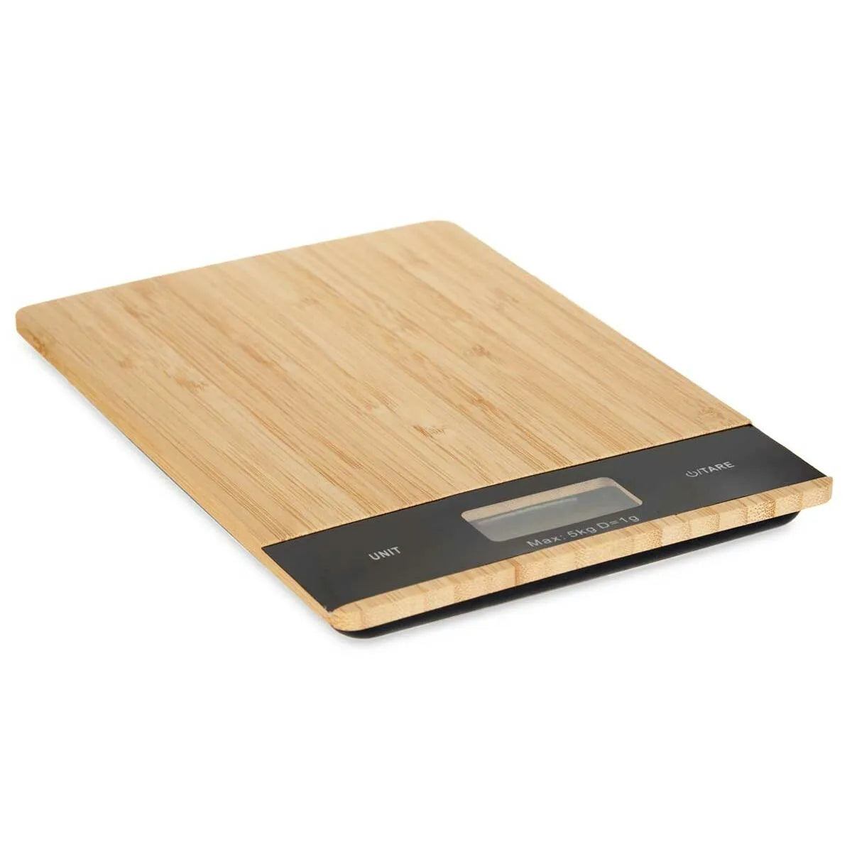 Digital Kitchen Scale 5 kg Black Natural 15 x 21,6 x 2 cm - CA International