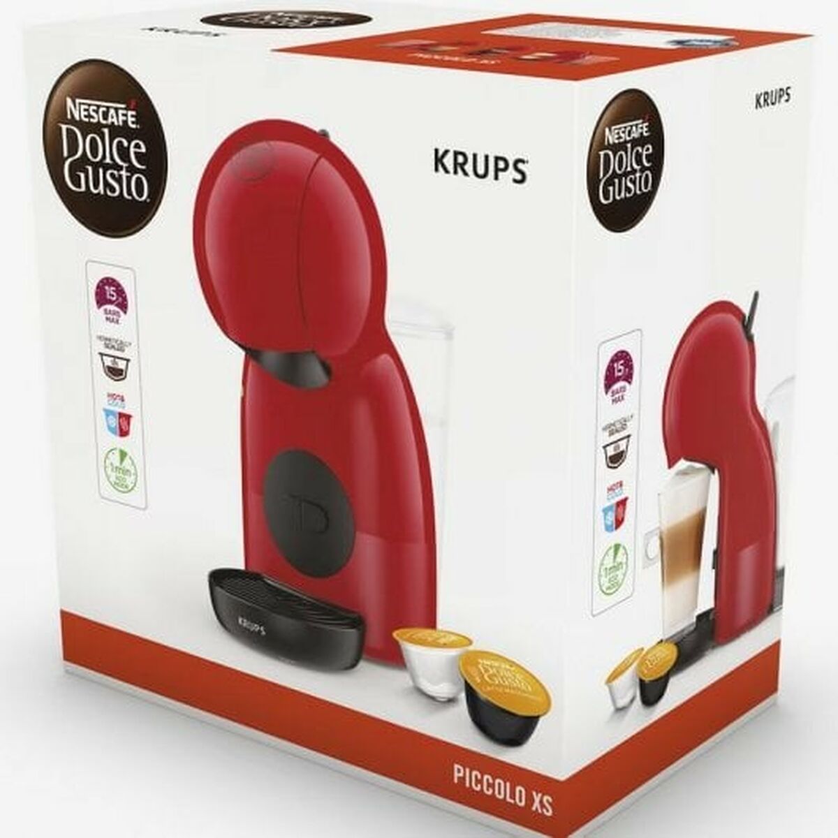 Capsule Coffee Machine Krups Piccolo XS 1600 W 15 bar - CA International   #