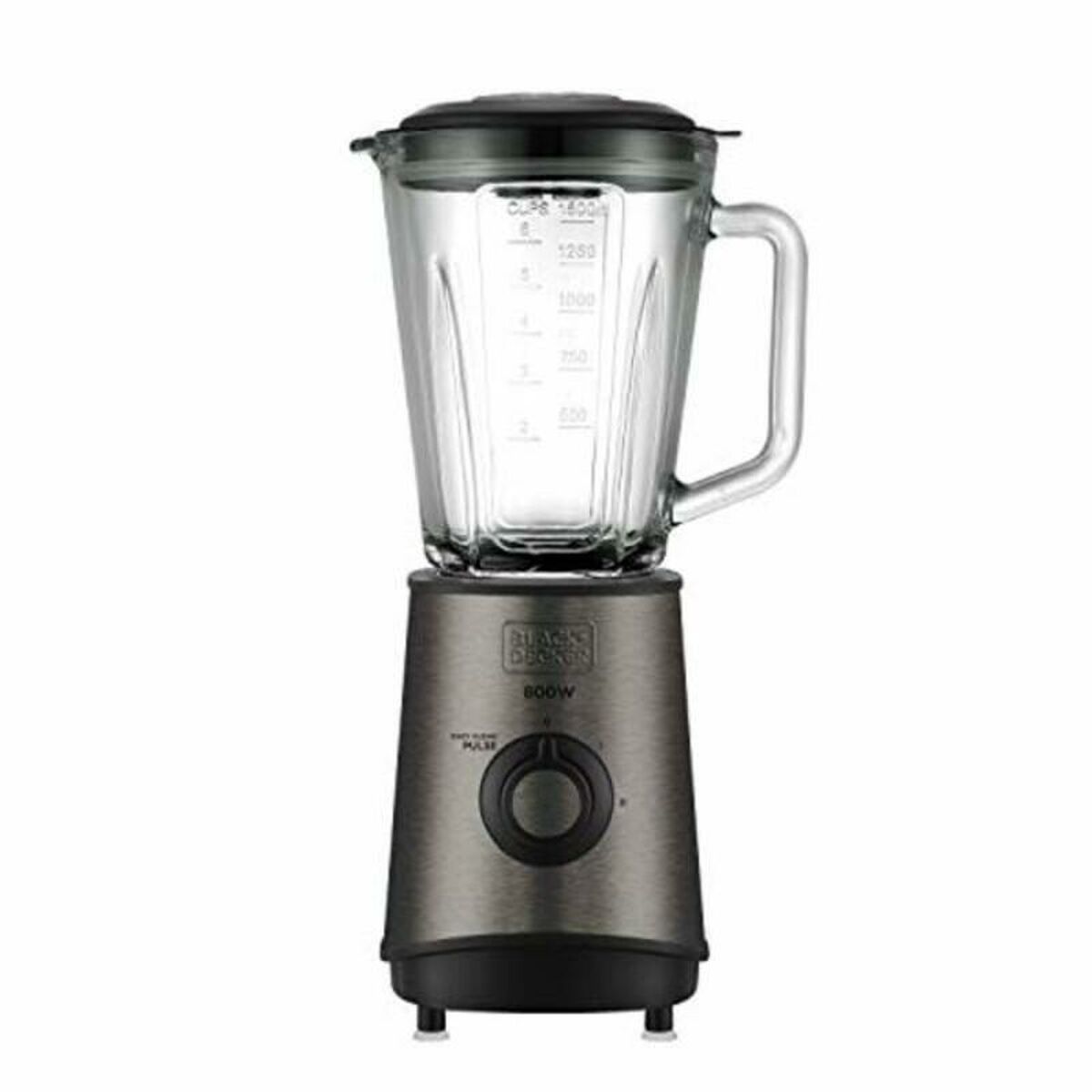 Hand-held Blender Black & Decker ES9120020B Black Grey Transparent 800 W - CA International   #