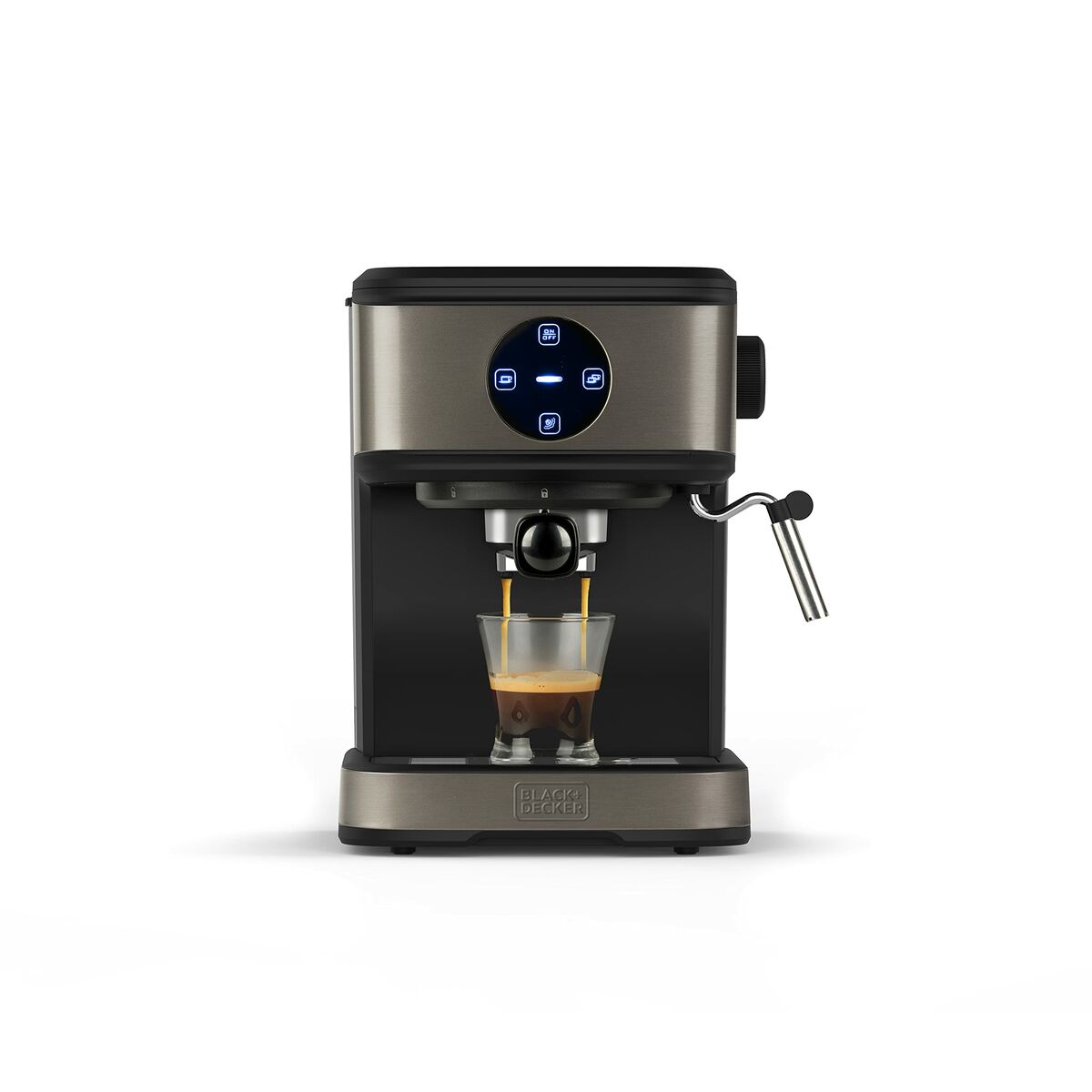 Superautomatische Kaffeemaschine Black & Decker BXCO850E Schwarz Silberfarben 850 W 20 bar 1,2 L 2 Kopper - CA International 