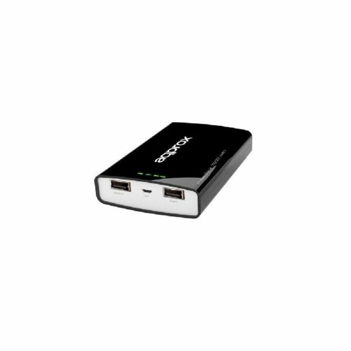 Power Bank approx! APPPB78EVBK 7800 mAh 2 x USB Micro USB 5 V 1-2 A Black - CA International   #