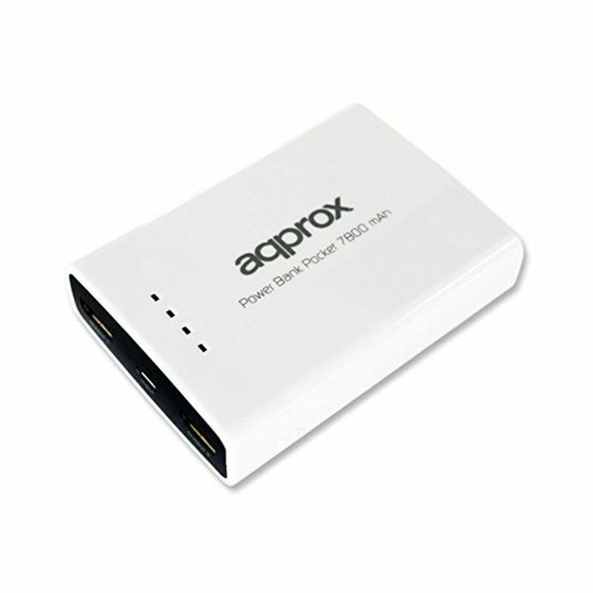 Power Bank approx! APPPB78EVW 7800 mAh 2 x USB Micro USB 5 V 1-2 A White Black/White - CA International   #