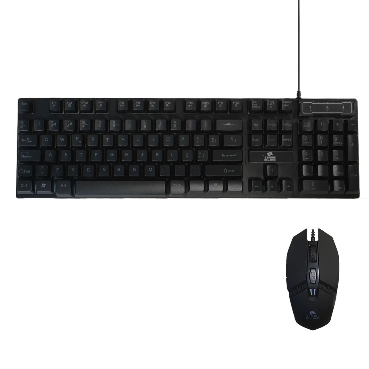 Tastatur und Gaming Maus ELBE PTR-103-G Schwarz - CA International 