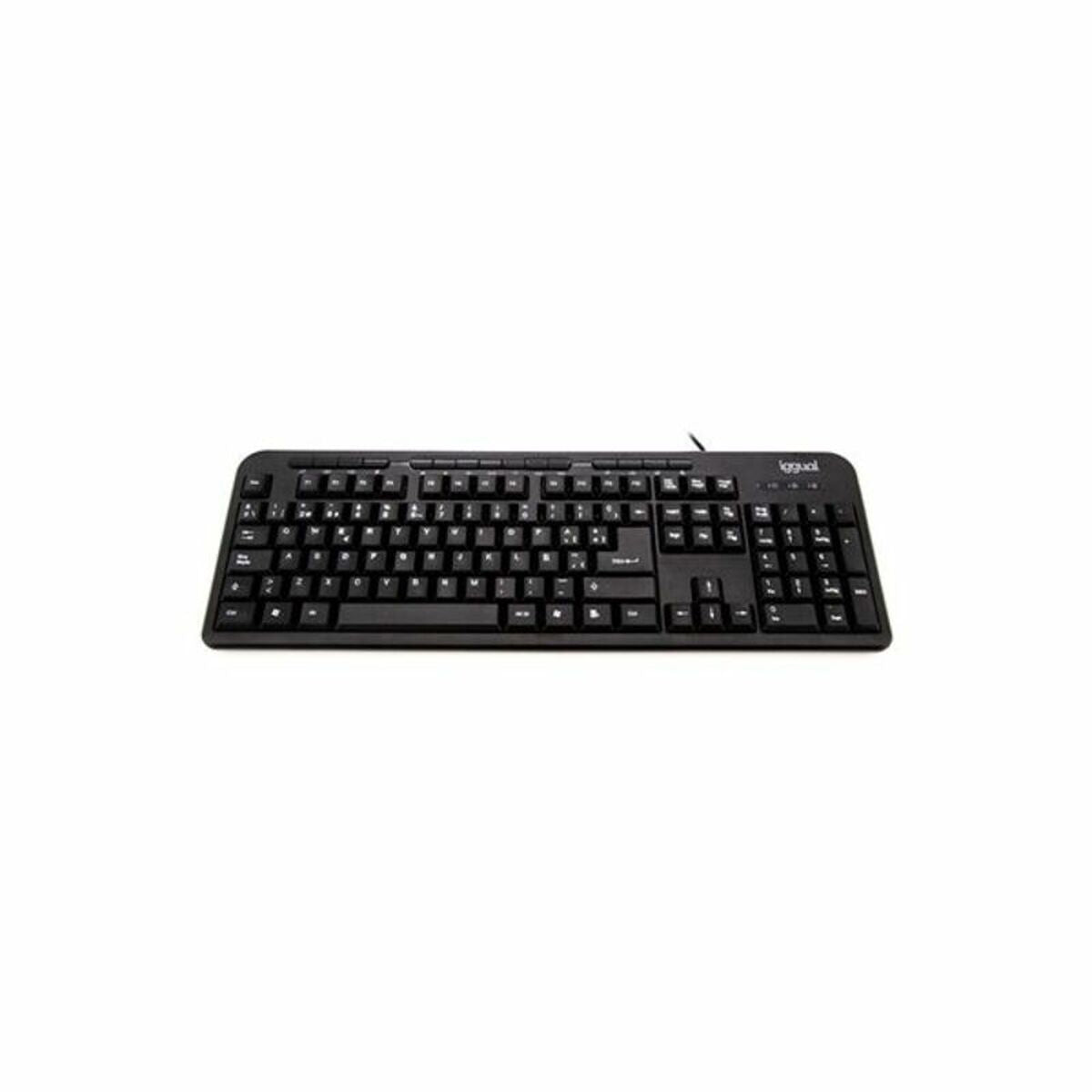 Keyboard iggual CK-BASIC-120T QWERTY USB Black Spanish Monkey (1 Piece) - CA International   #