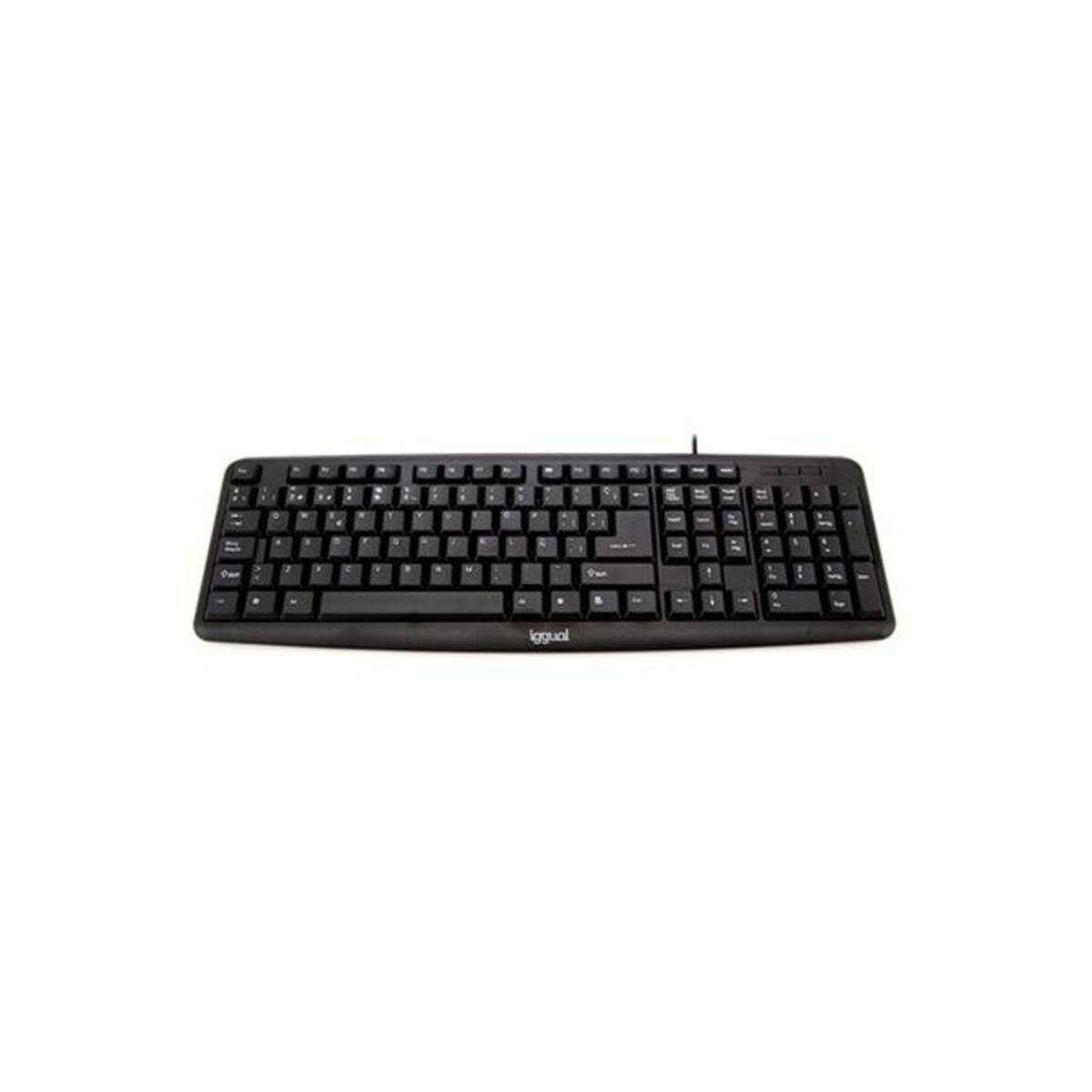 Keyboard iggual CK-BASIC-105T QWERTY USB Black Spanish Monkey (1 Piece) - CA International   #