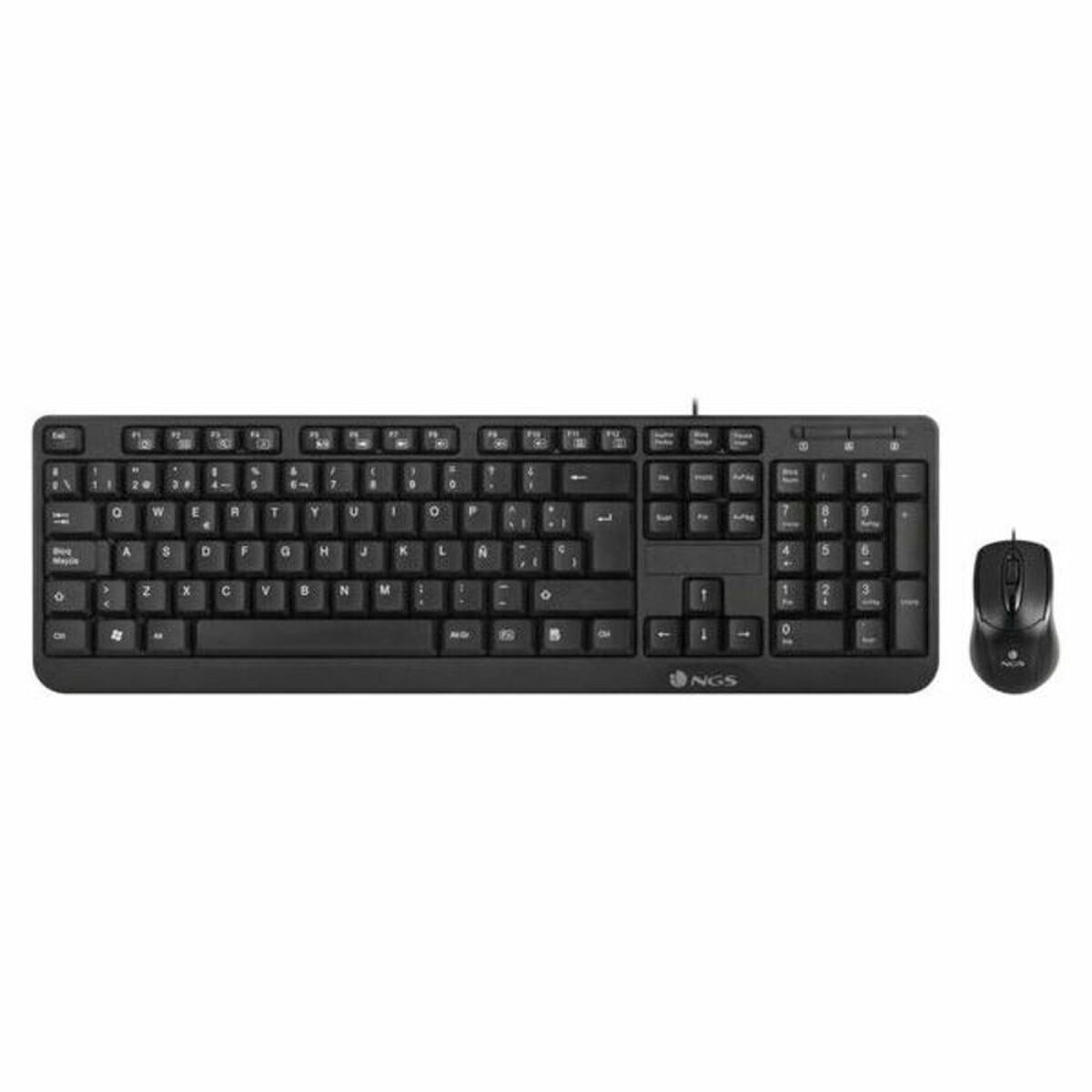 Keyboard and Optical Mouse NGS Cocoa Kit COCOAKIT QWERTY - CA International   #