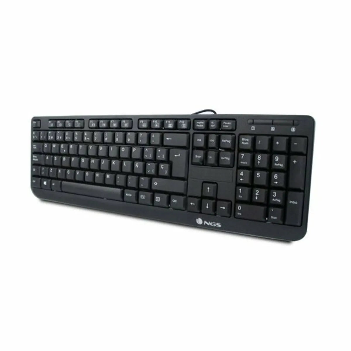 Keyboard NGS NGS-KEYBOARD-0344 Black Spanish Qwerty QWERTY - CA International