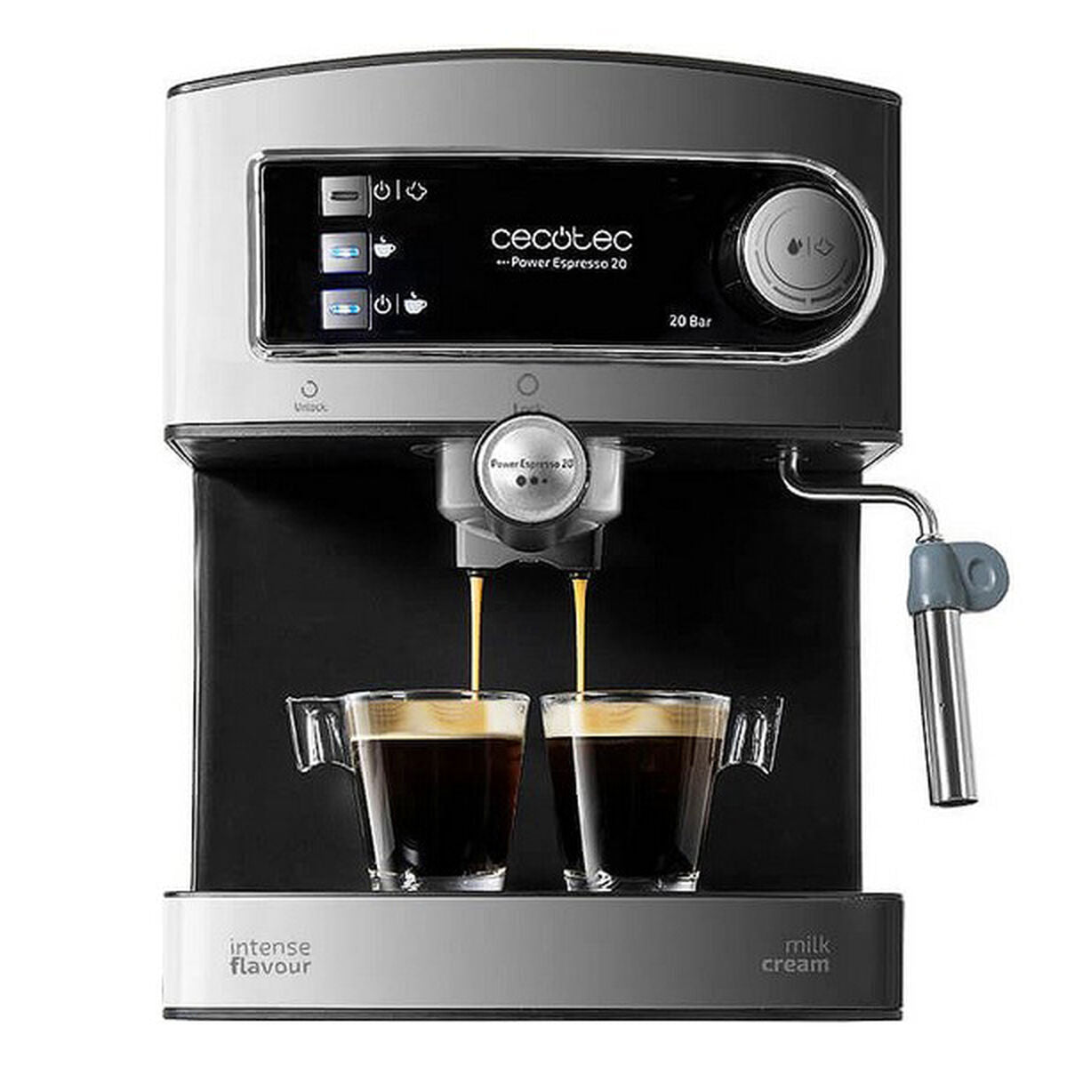Manuelle Express-Kaffeemaschine Cecotec Power Espresso 20 1,5 L 850W Schwarz Rostfreier Stahl - CA International 