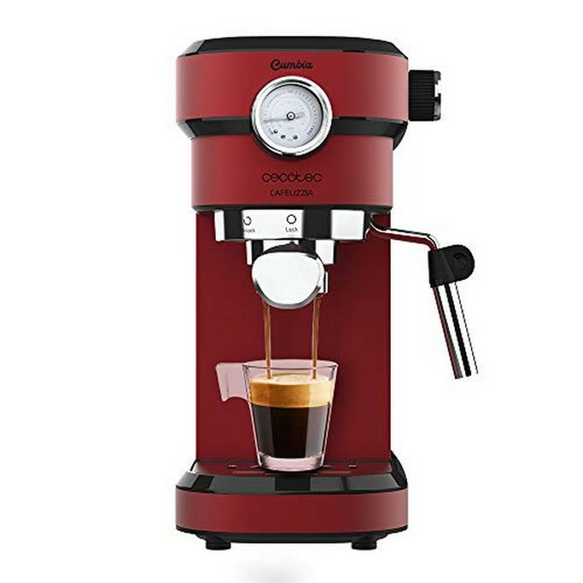 Manuelle Express-Kaffeemaschine Cecotec Cafelizzia 790 Shiny Pro 1,2 L 20 bar 1350W Rot - CA International 