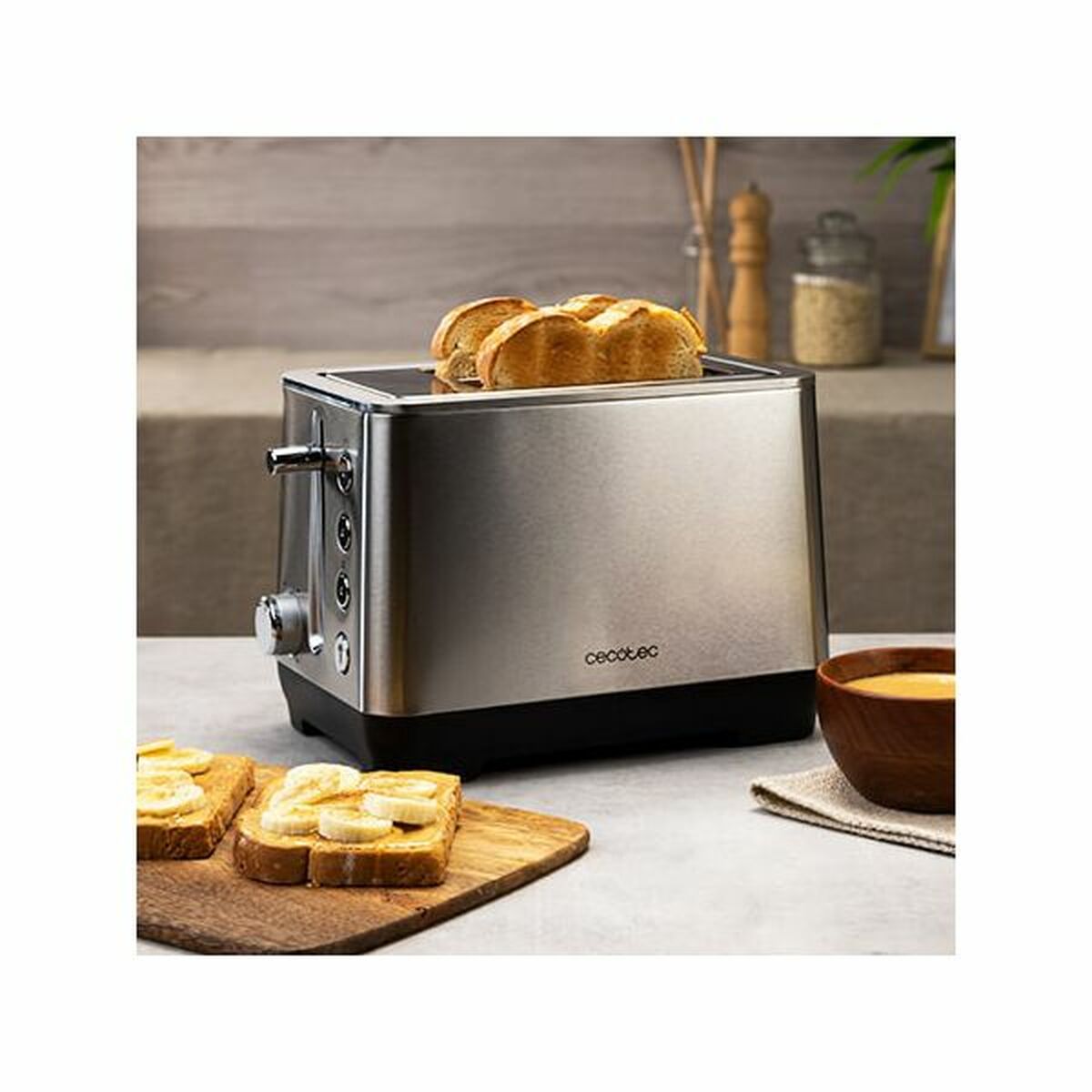 Toaster Cecotec BigToast Double Edelstahl 1000 W - CA International  