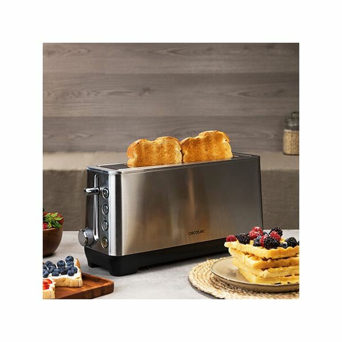 Toaster Cecotec BigToast Extra Edelstahl 1100 W - CA International 
