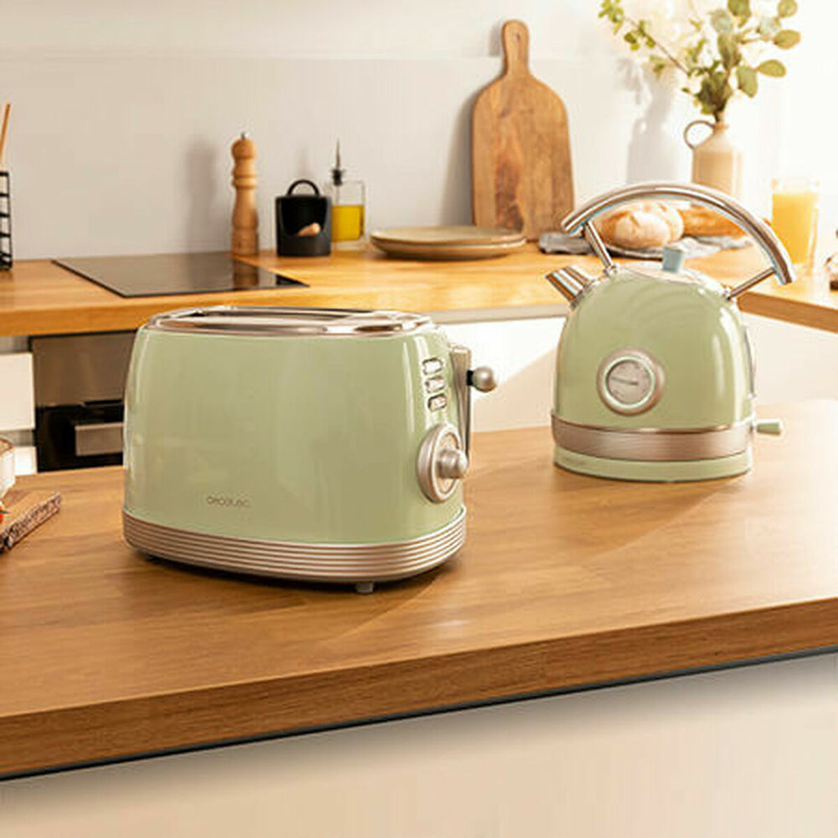 Toaster Cecotec Vintage 800 Light Green 850 W - CA International  