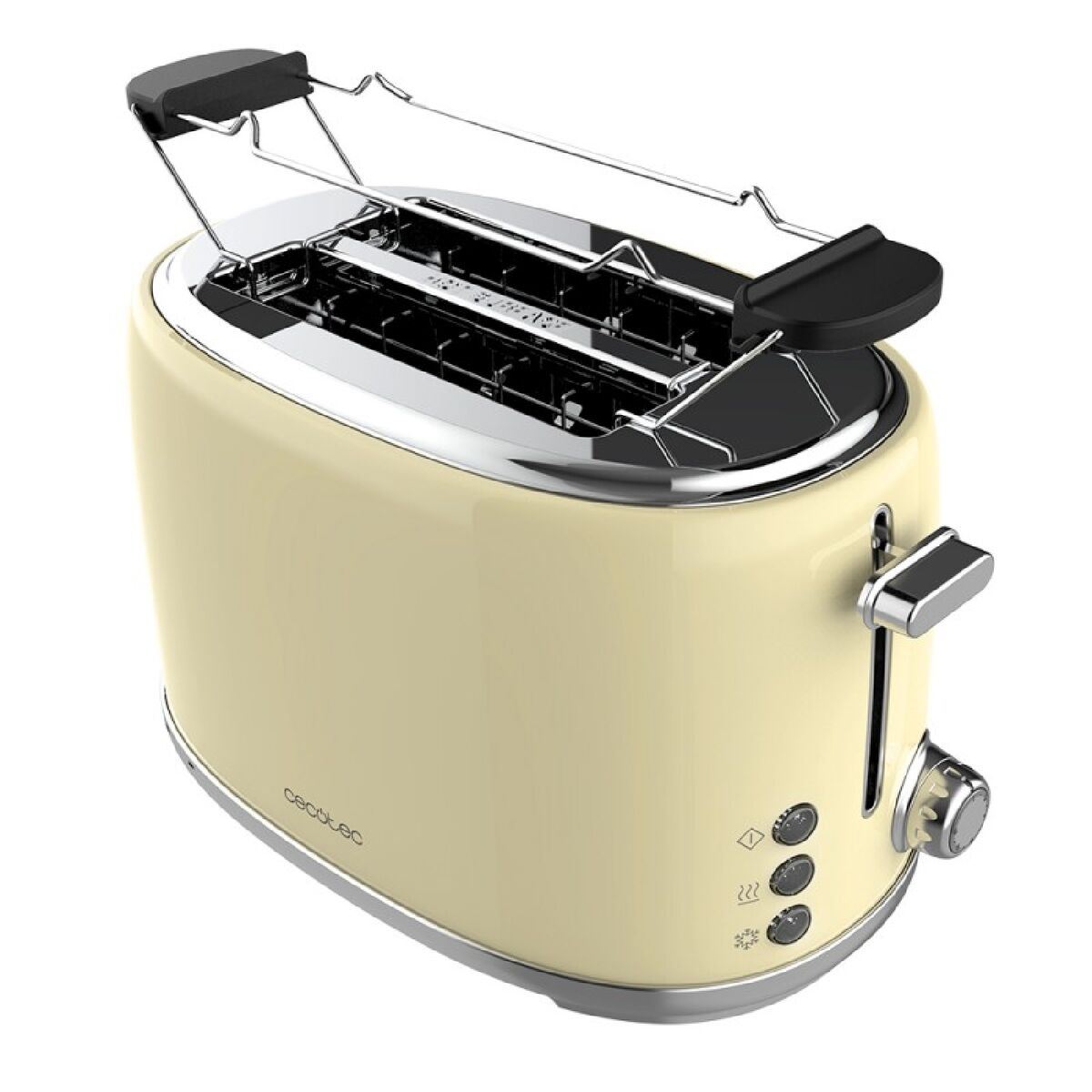 Toaster Cecotec Toast&Taste 1000 Retro Double 980 W Yellow - CA International   #