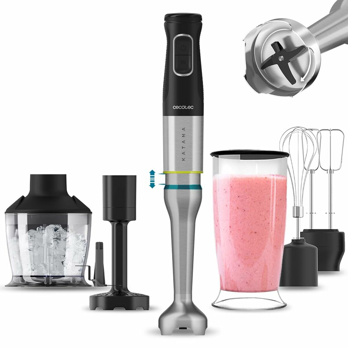 Hand-held Blender Cecotec Katana 15 Smash B Black 1500 W - CA International   #