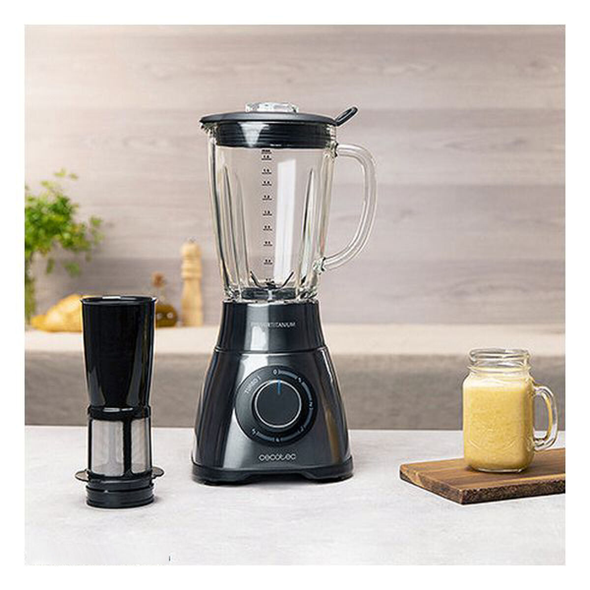 Cup Blender Cecotec Power Black Titanium 1500 PerfectMix 1,8 L 1500W 1500 W-CA International