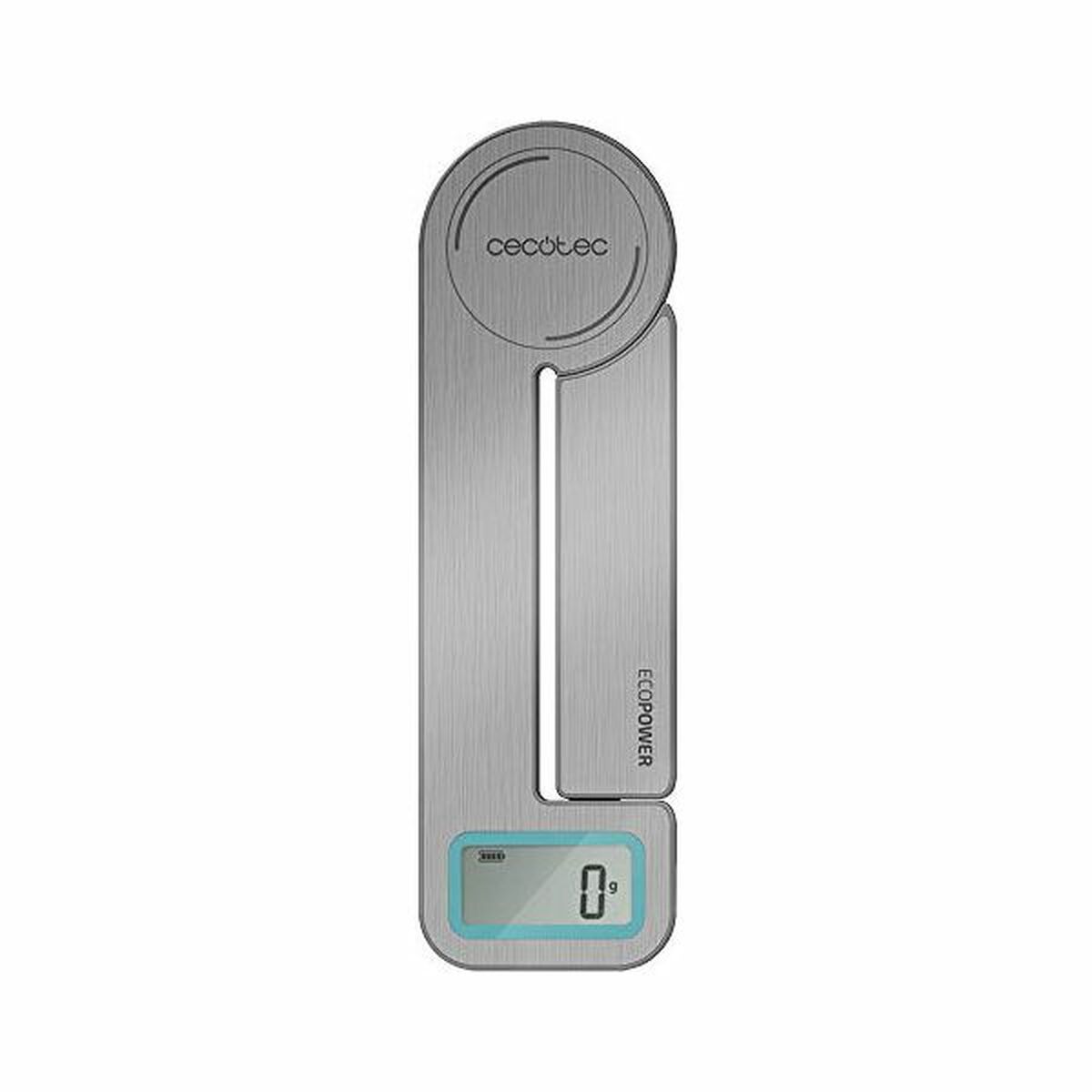 kitchen scale Cecotec Cook Control 10100 EcoPower Compact LCD 5 Kg Grey-CA International