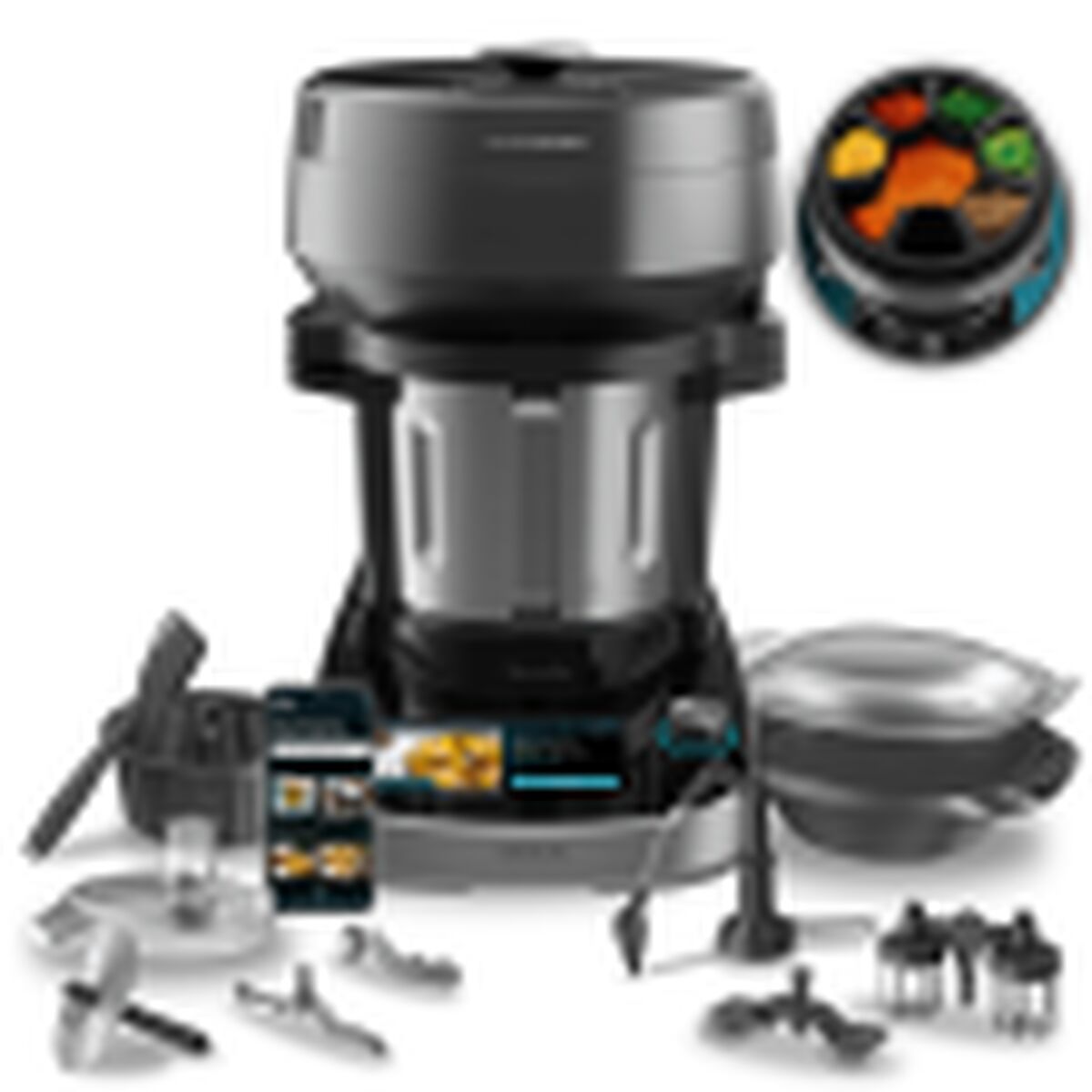 Food Processor Cecotec MAMBO COOKING UNIQUE Black 2200 W - CA International   #