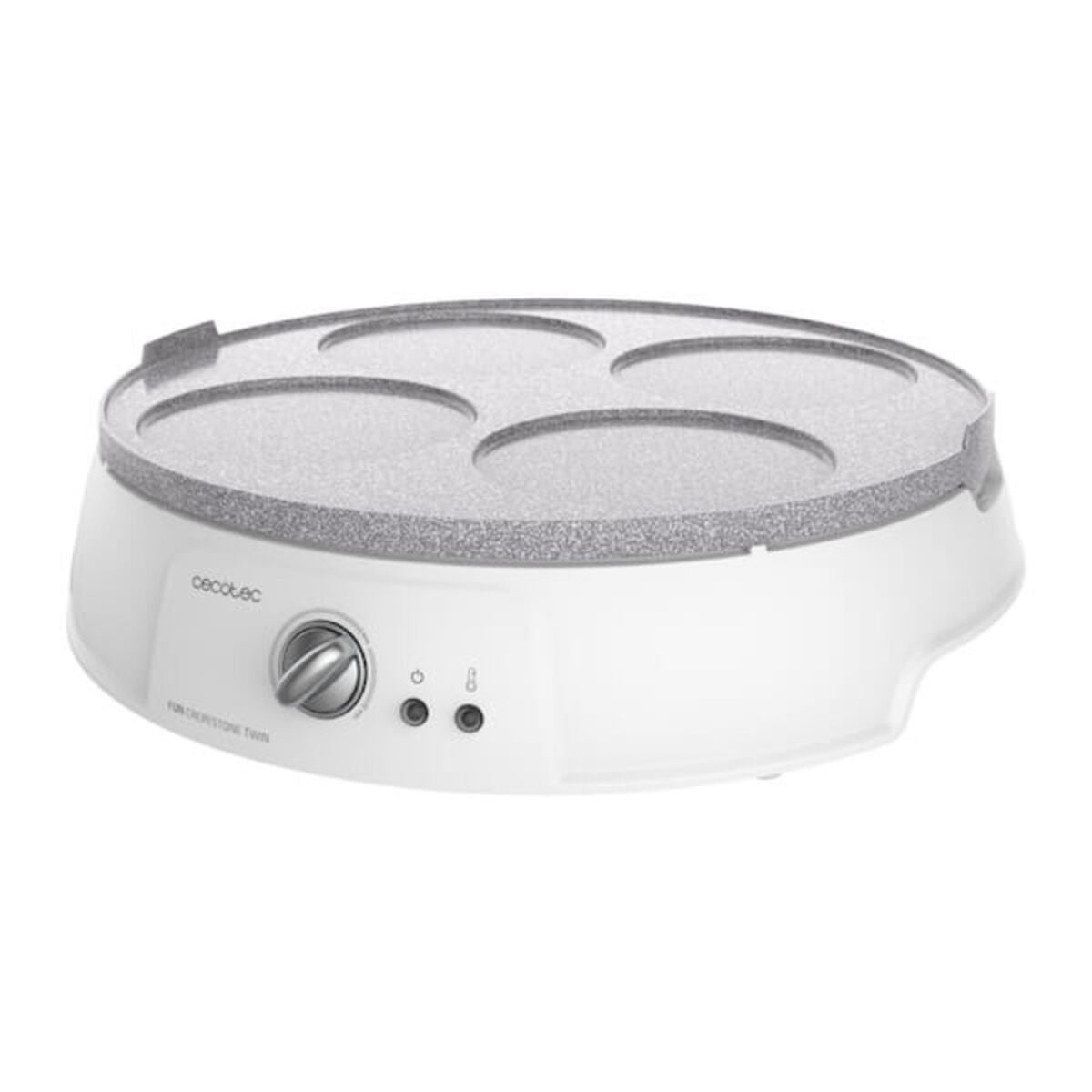 Crepe Maker Cecotec Fun Crepestone Twin 1200W White-CA International