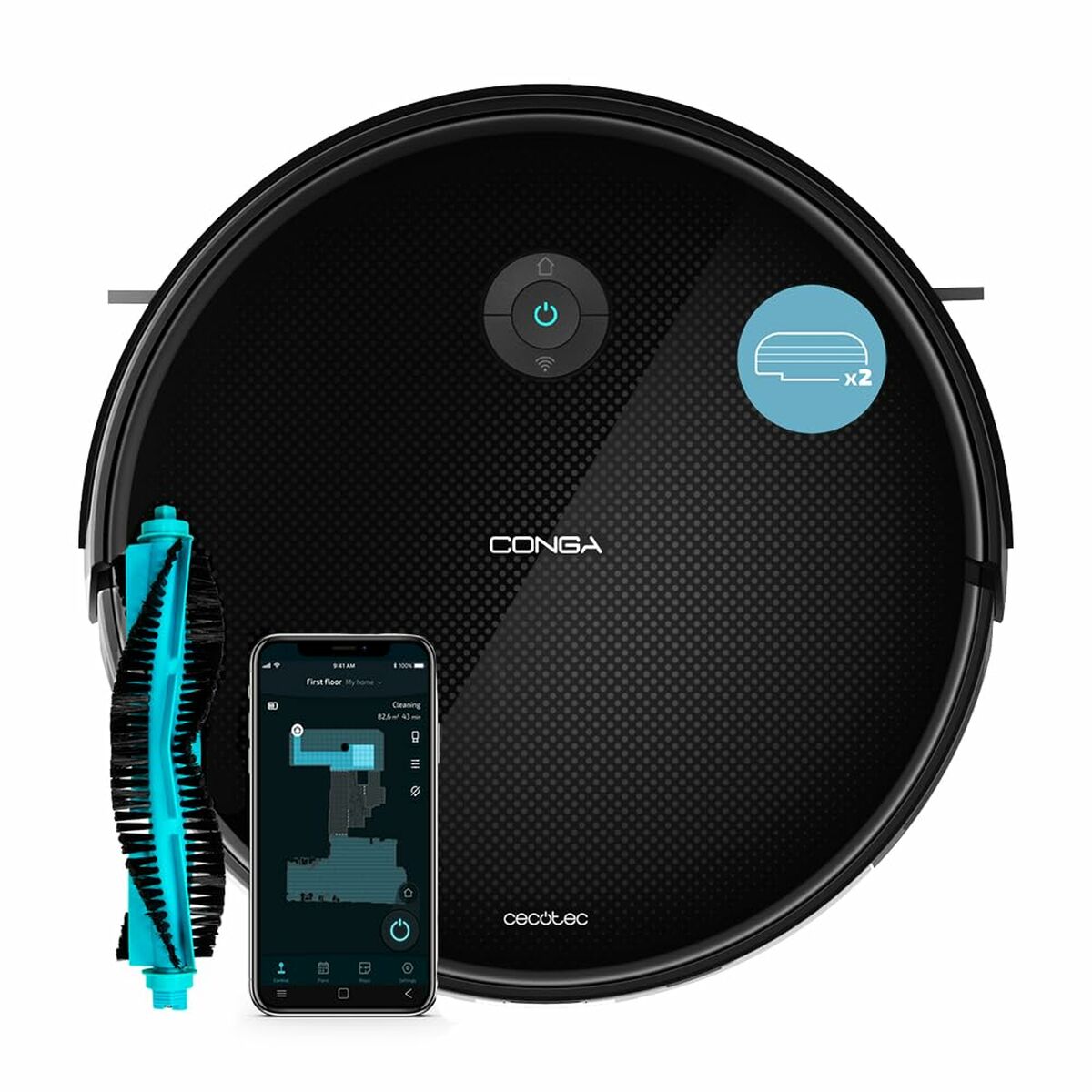 Robot Vacuum Cleaner Cecotec Conga 2499 Ultra X-Treme 2600 mAh - CA International   #