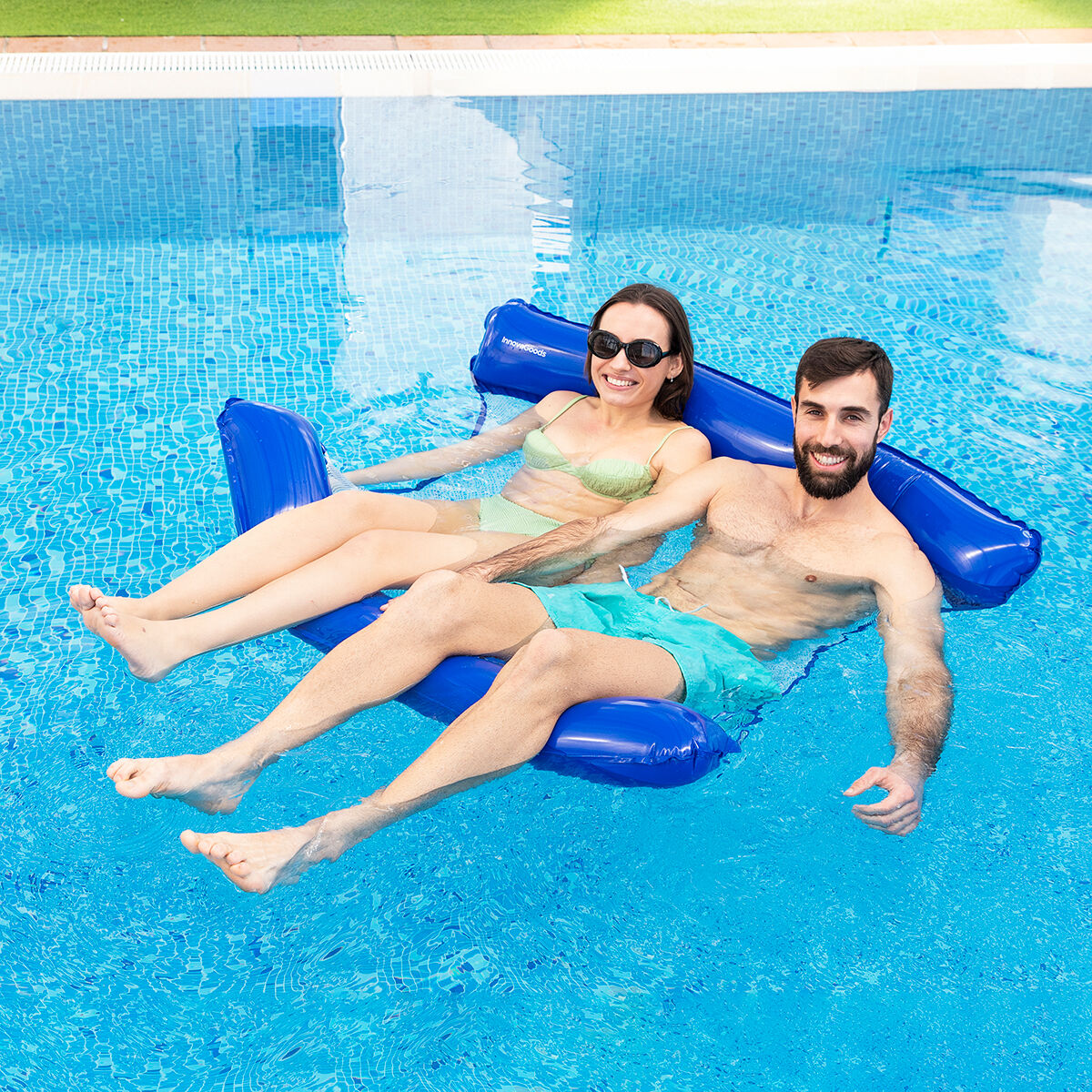 Double Floating Water Hammock for Swimming Pool Twolok InnovaGoods - CA International   #