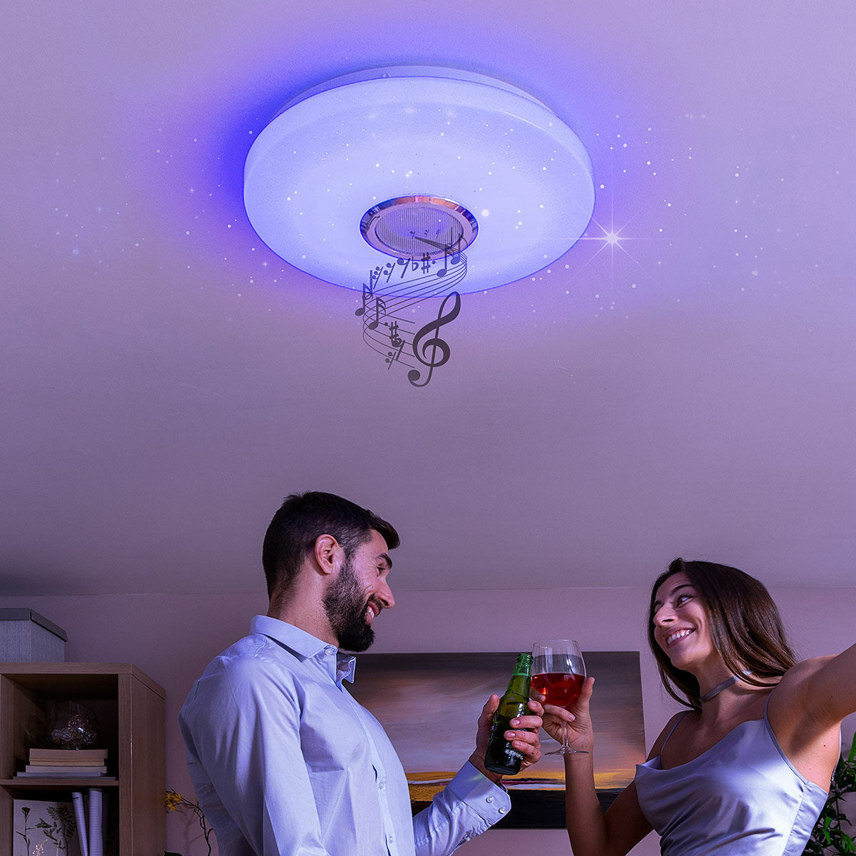 LED Ceiling Light with Speaker Lumavox InnovaGoods - CA International   #