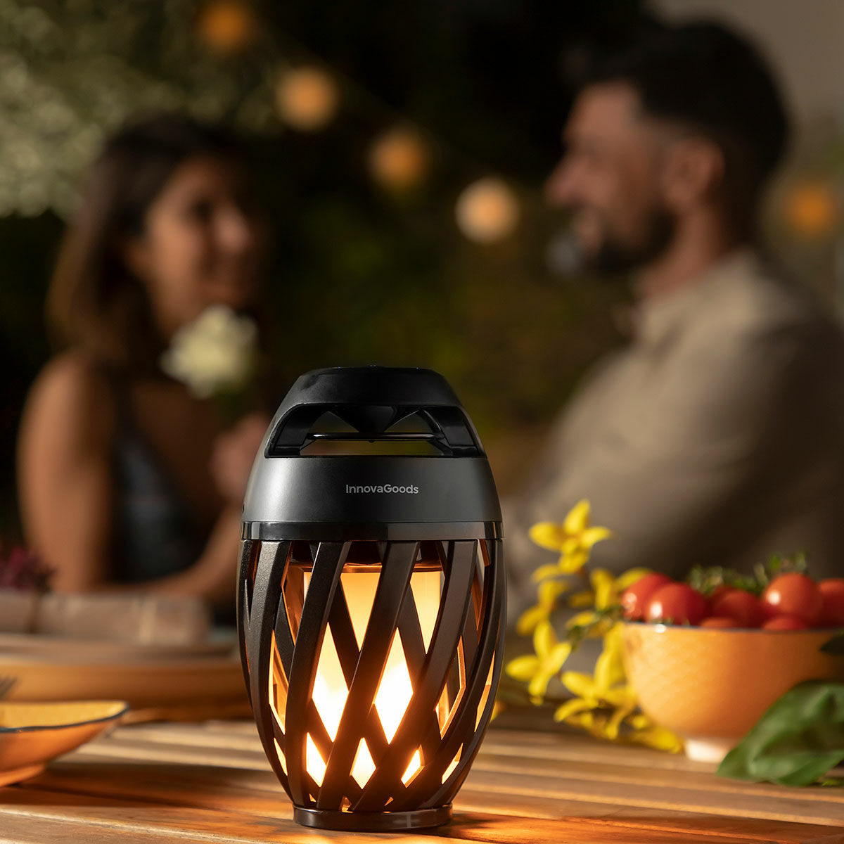 Kabelloser Lautsprecher mit LED-Flammeneffekt Spekkle InnovaGoods - CA International  
