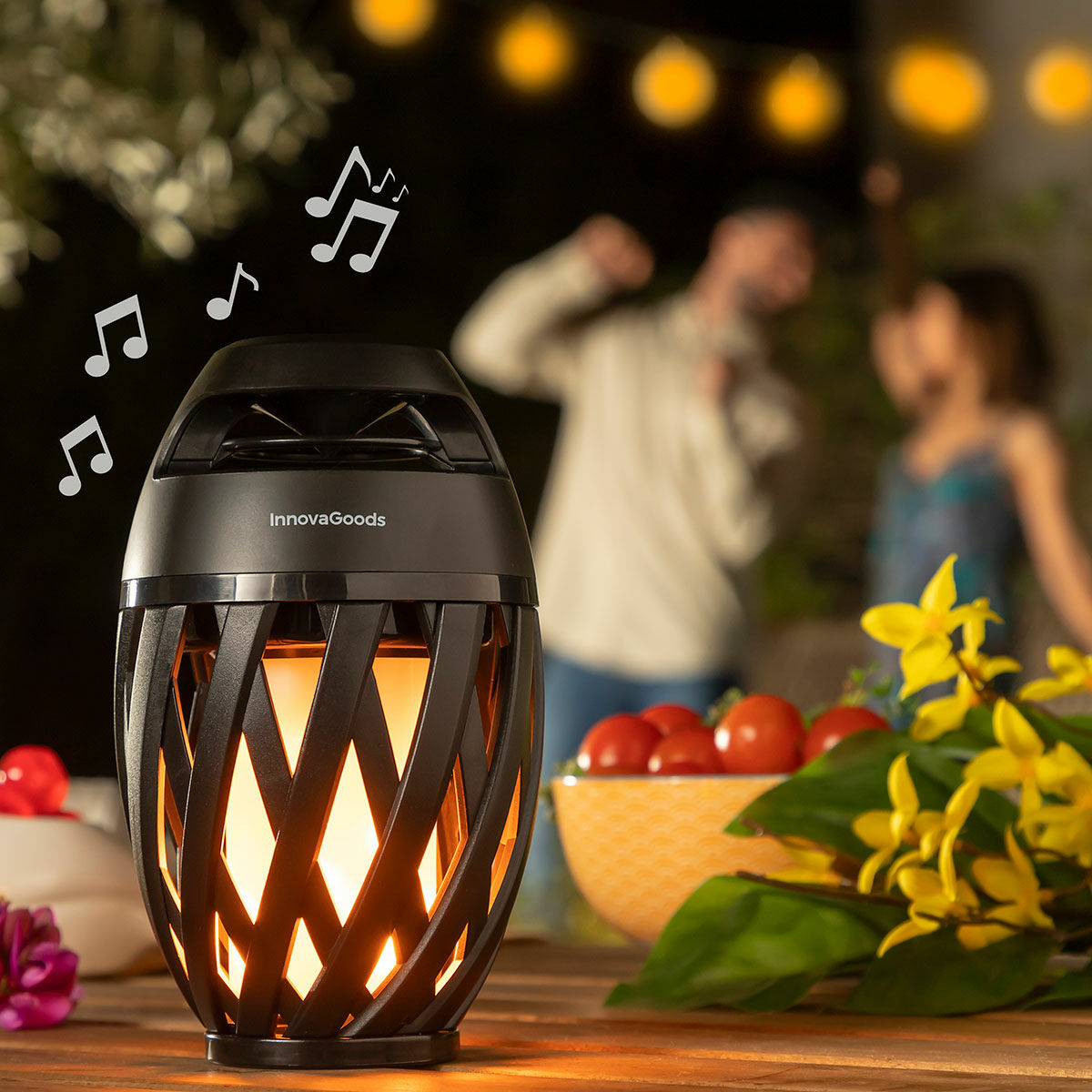 Kabelloser Lautsprecher mit LED-Flammeneffekt Spekkle InnovaGoods - CA International  